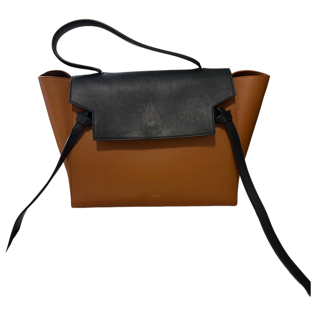 Belt leather tote