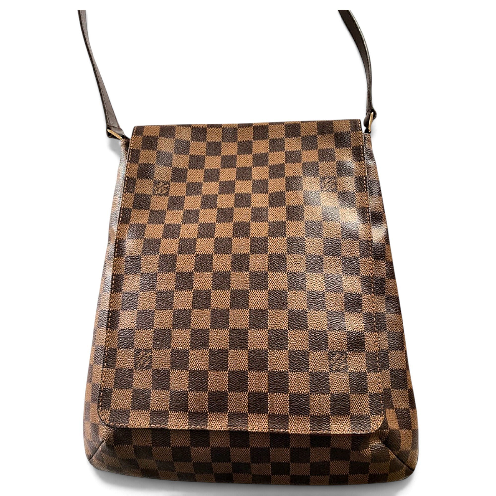 Musette leather crossbody bag
