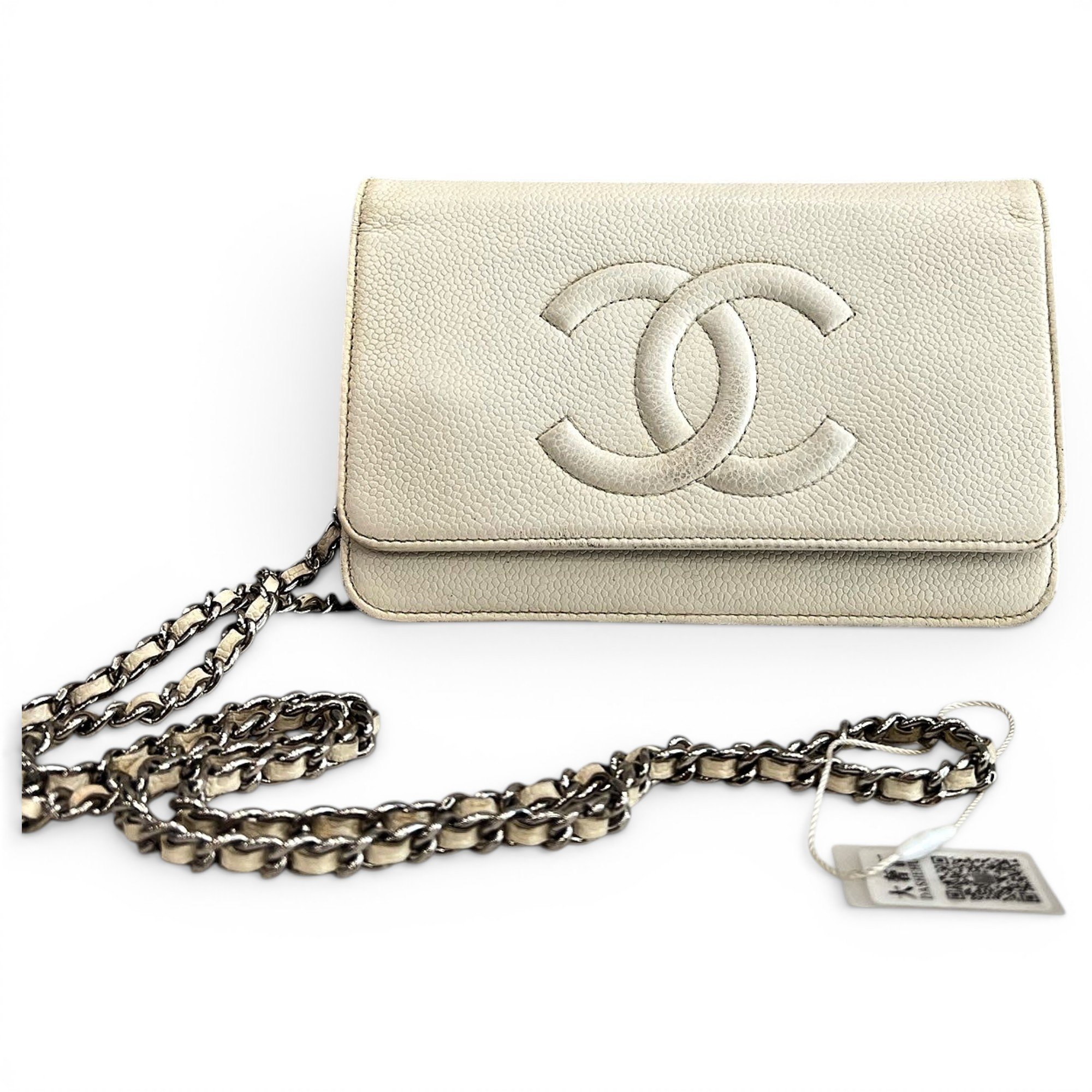 Wallet On Chain Double C leather handbag