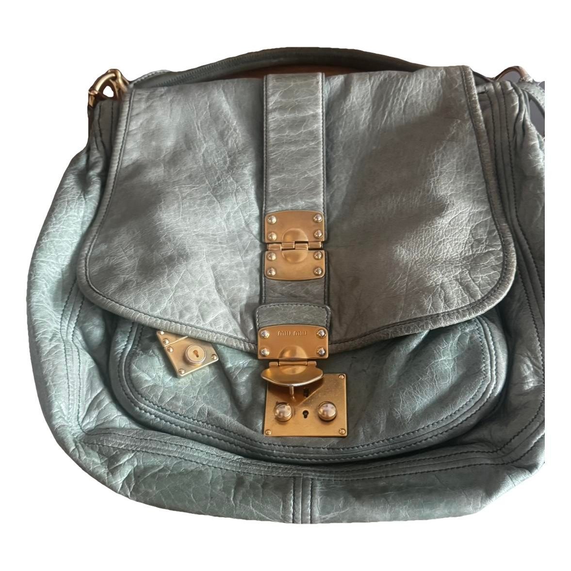 Coffer leather handbag