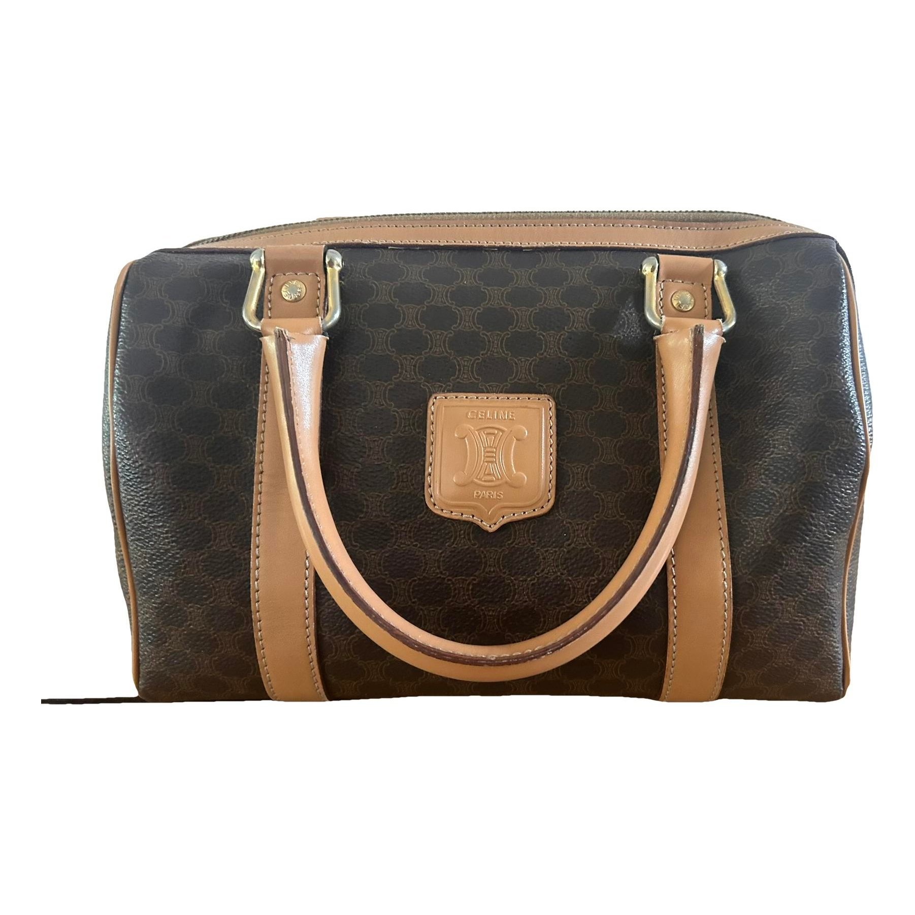 Patent leather bowling bag