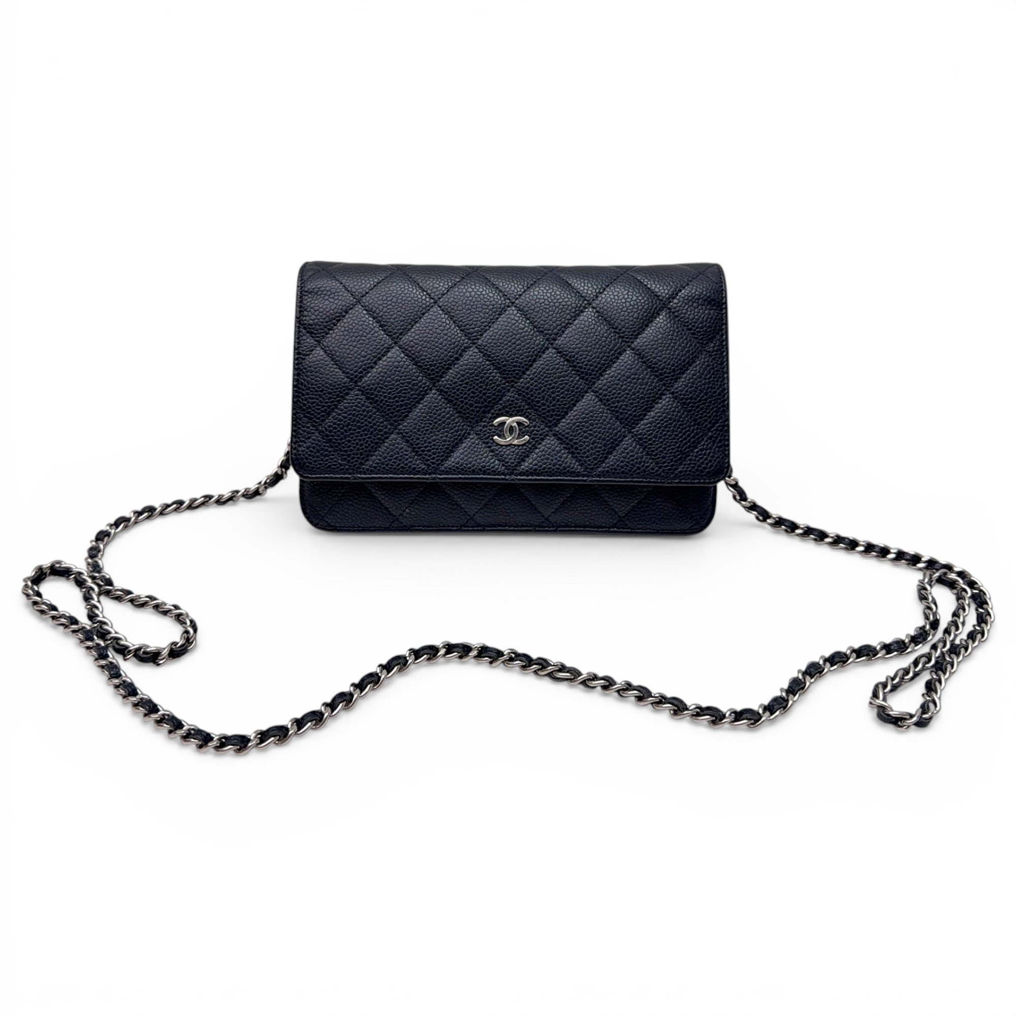 Trendy CC Wallet on Chain leather crossbody bag