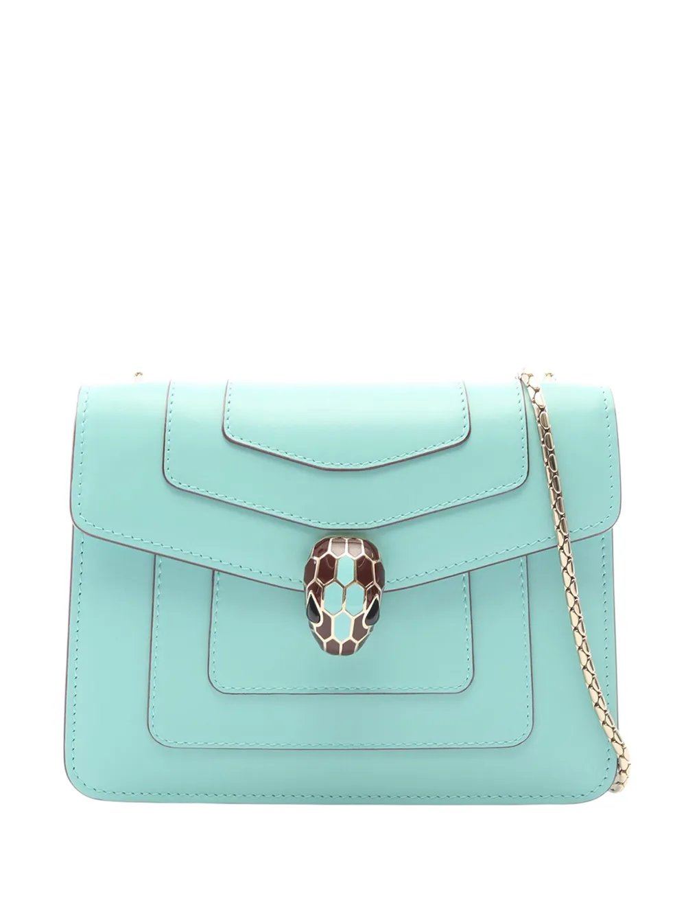 Bvlgari 2014-2026 Leather Serpenti Forever Chain Flap shoulder bag