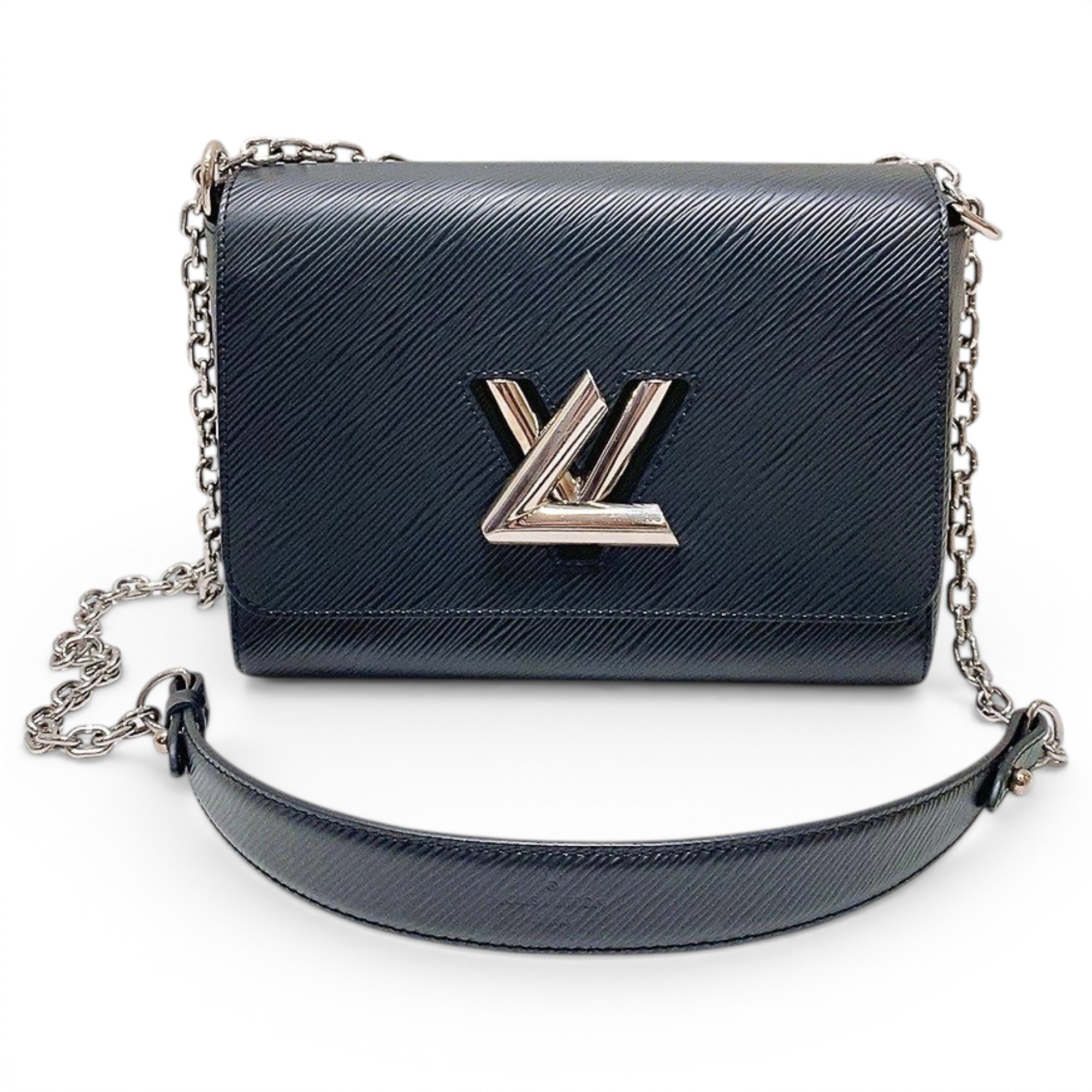 Twist leather handbag