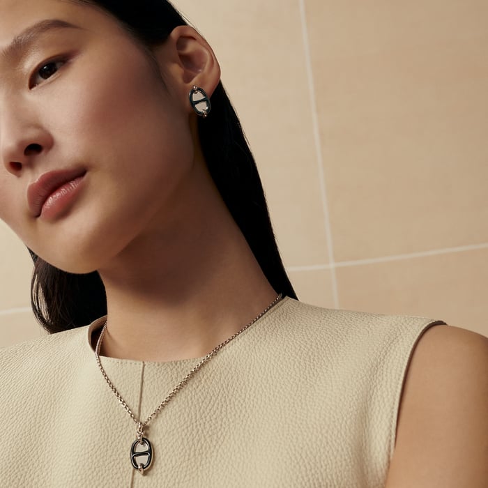 Rose Candeur Mini Maillon Pendant, Small Model