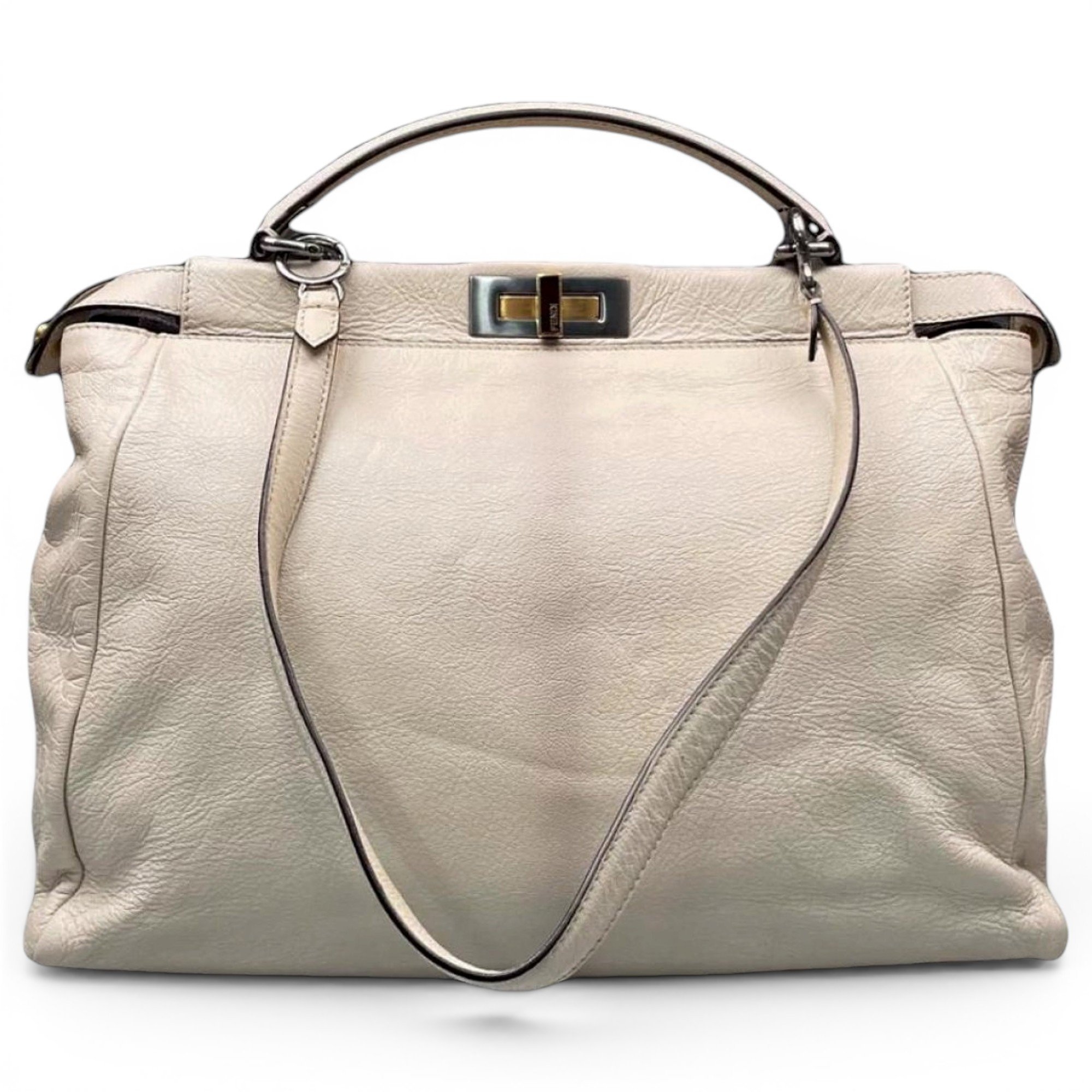 Peekaboo leather handbag