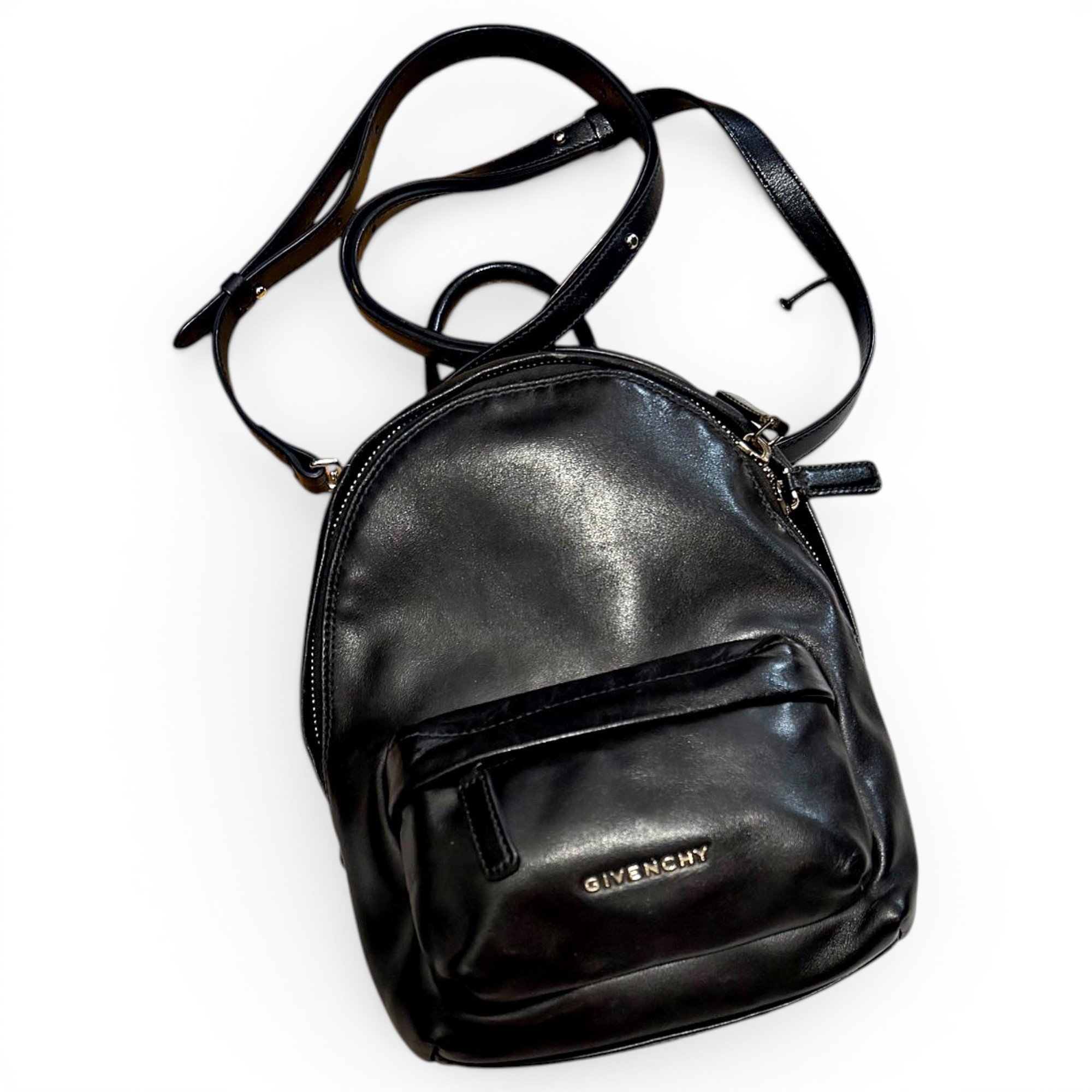 Leather backpack