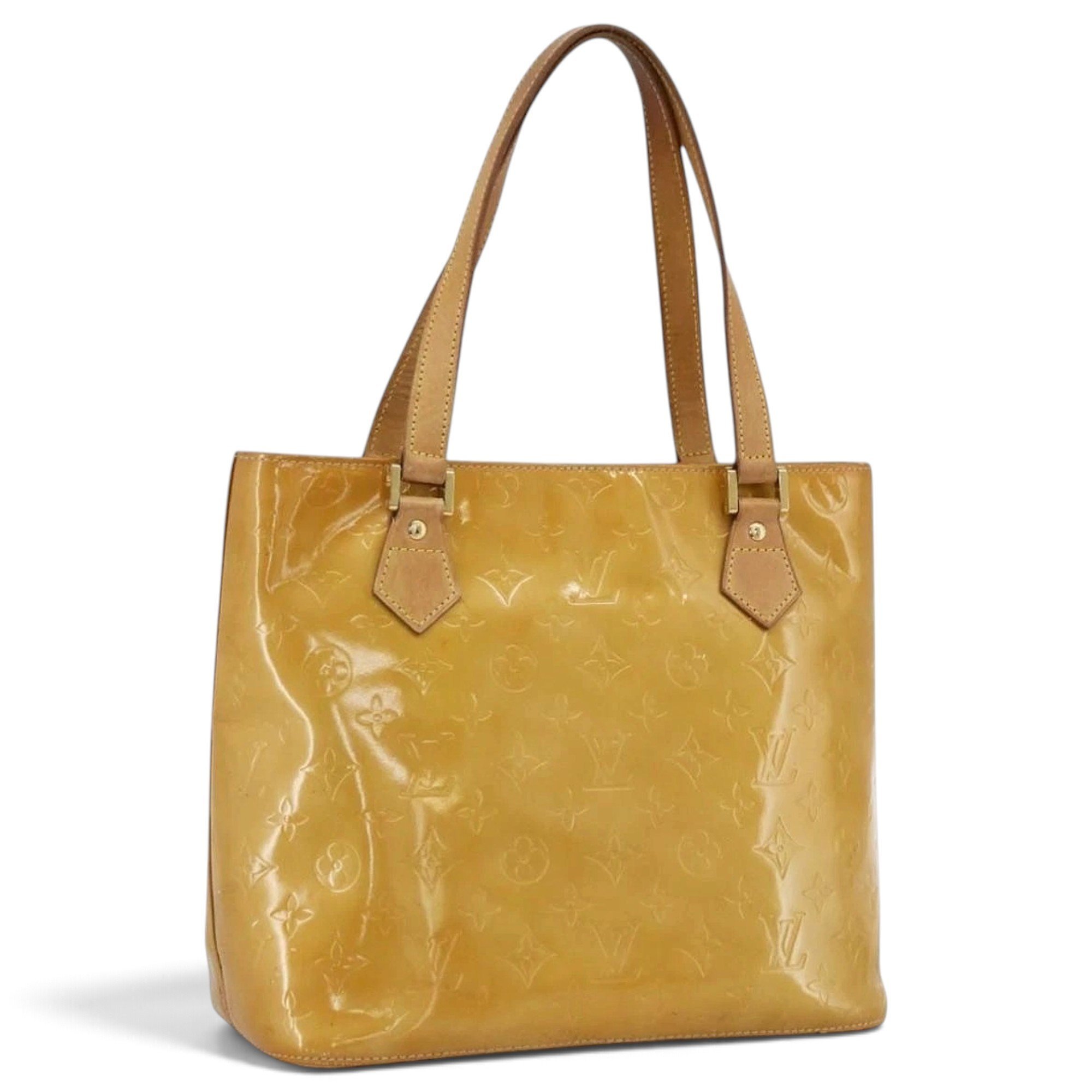 Patent leather handbag