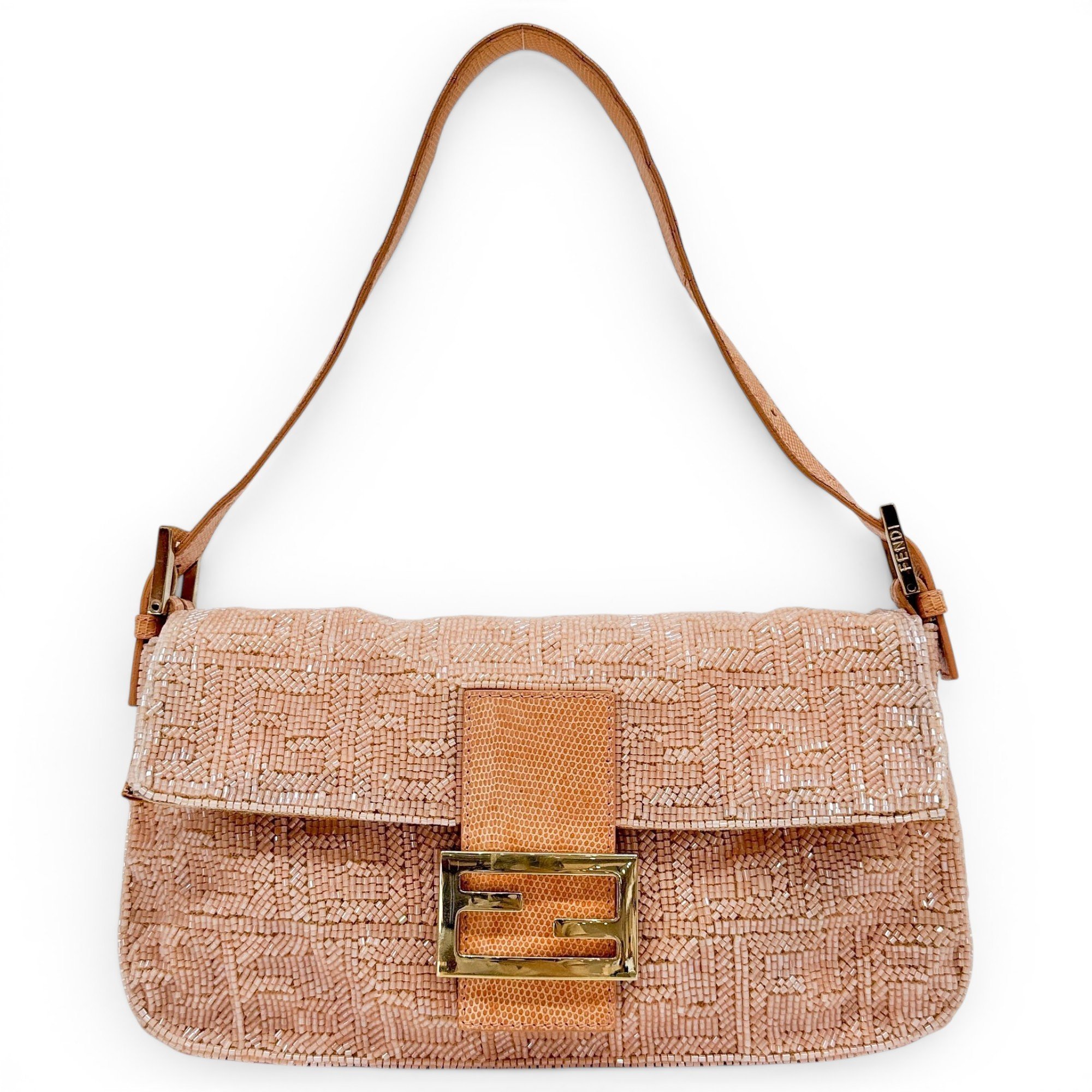 Baguette glitter handbag