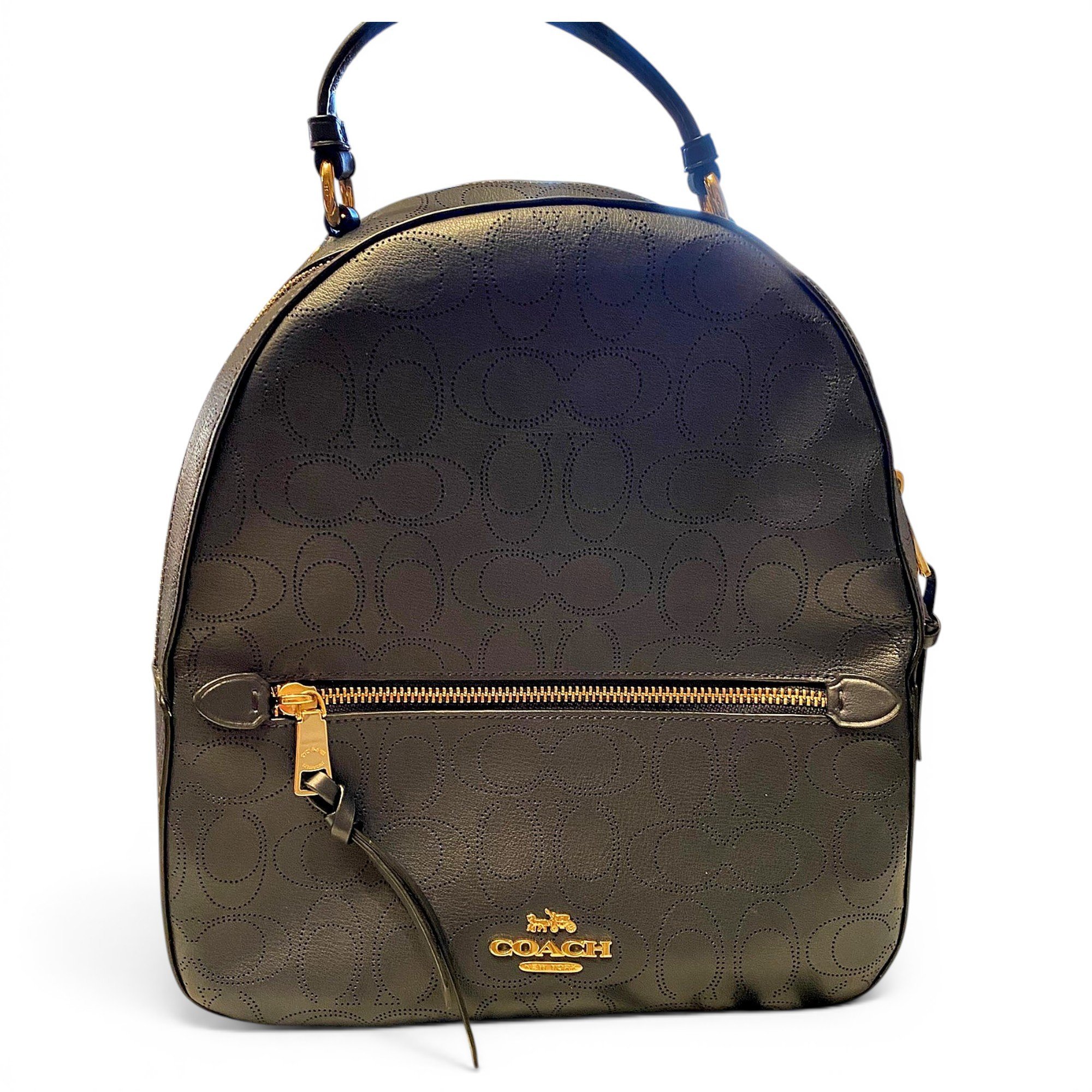 Campus leather backpack