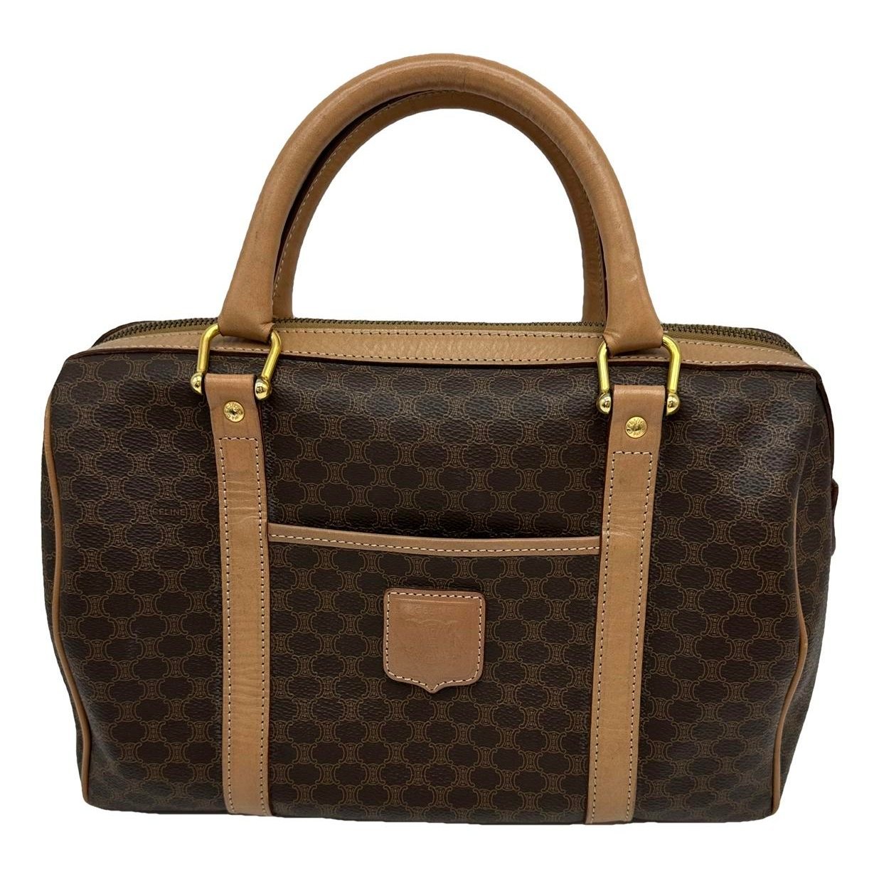 Leather bowling bag