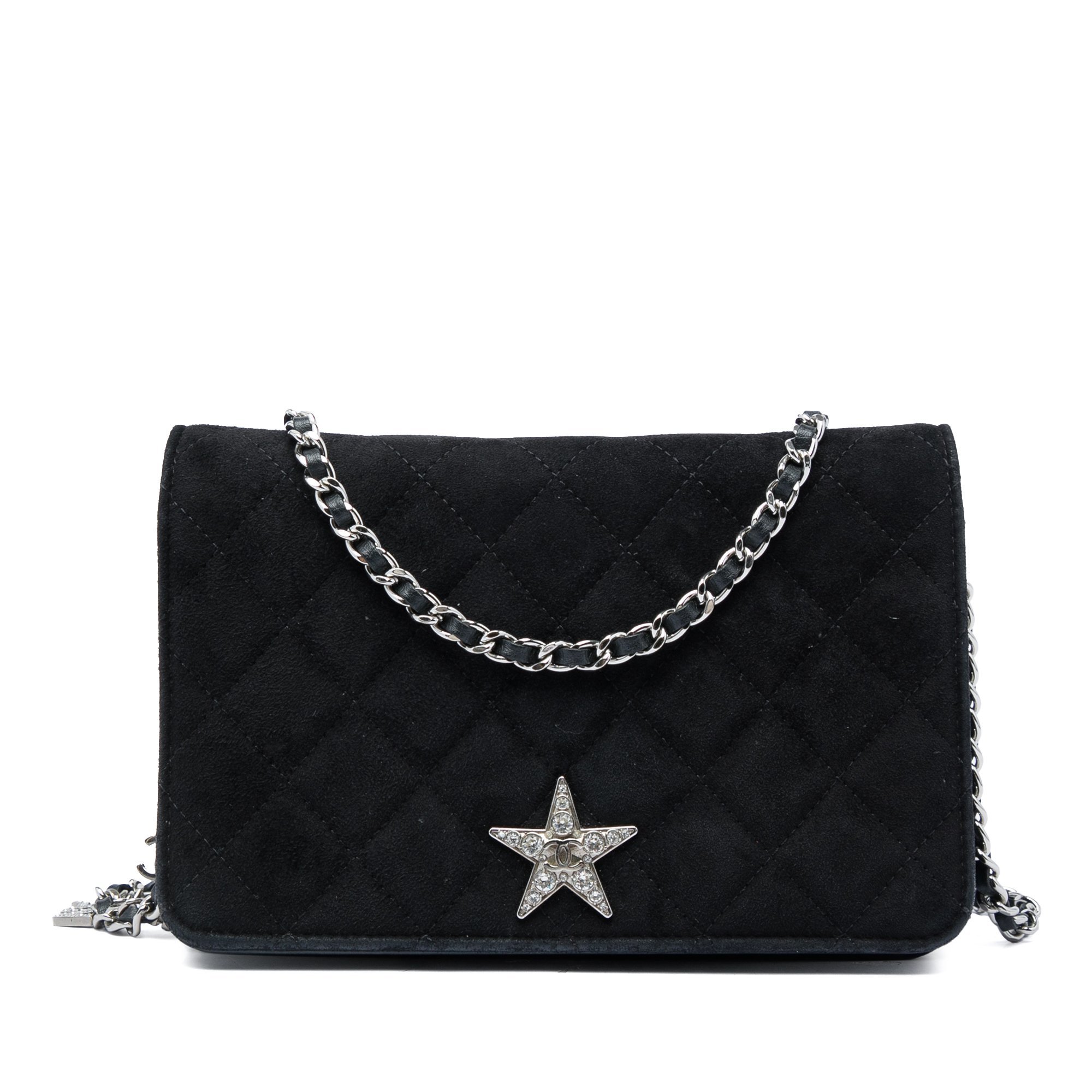 Wallet On Chain leather handbag