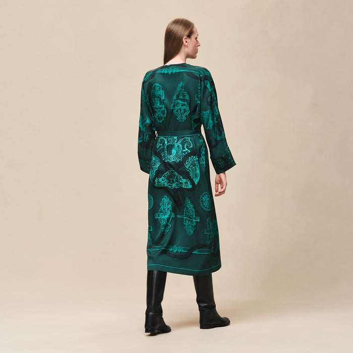 Vert Pin "Ferronnerie Remix" Caftan