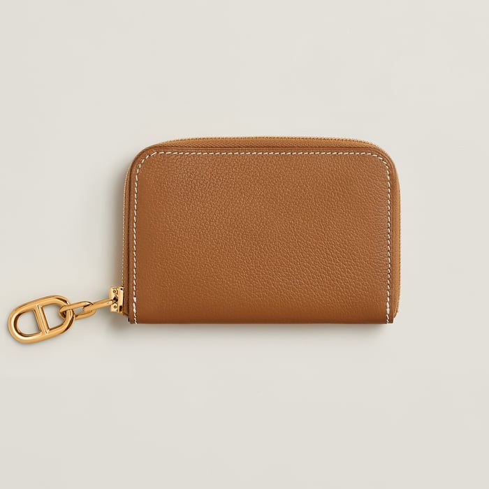 Gold Zipengo Chaine d'Ancre Compact Card Holder
