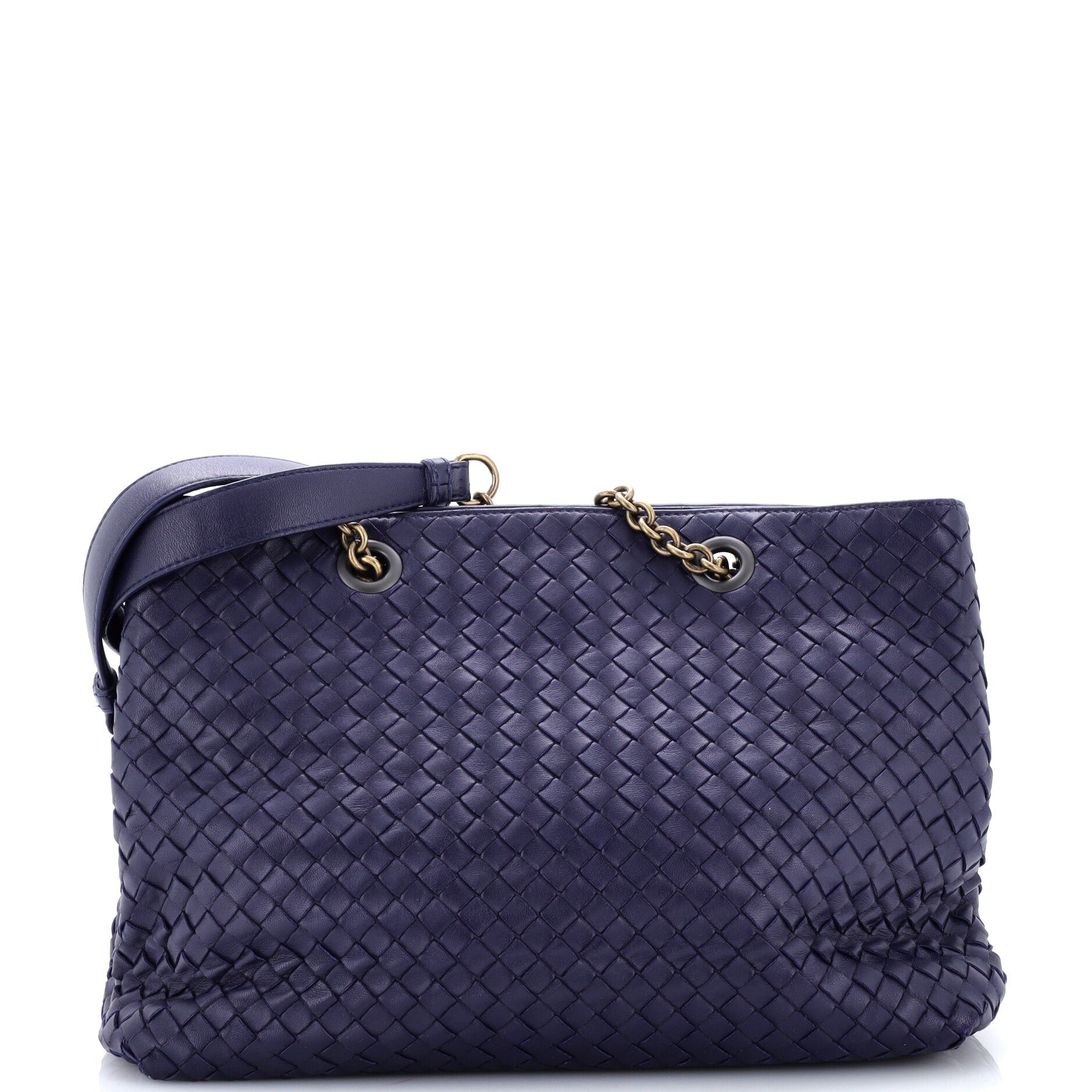 Double Chain Tote Intrecciato Nappa Medium