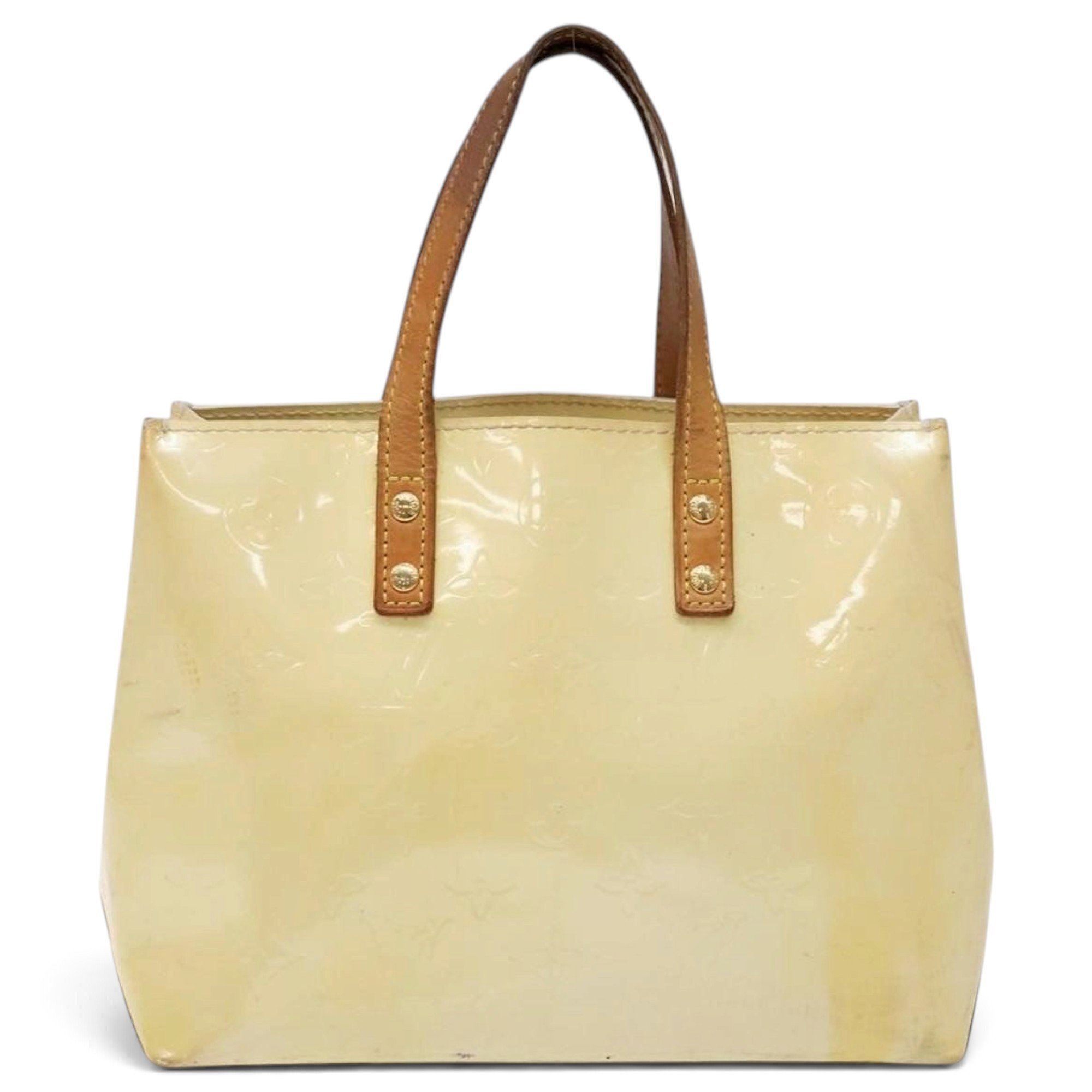 Reade patent leather handbag