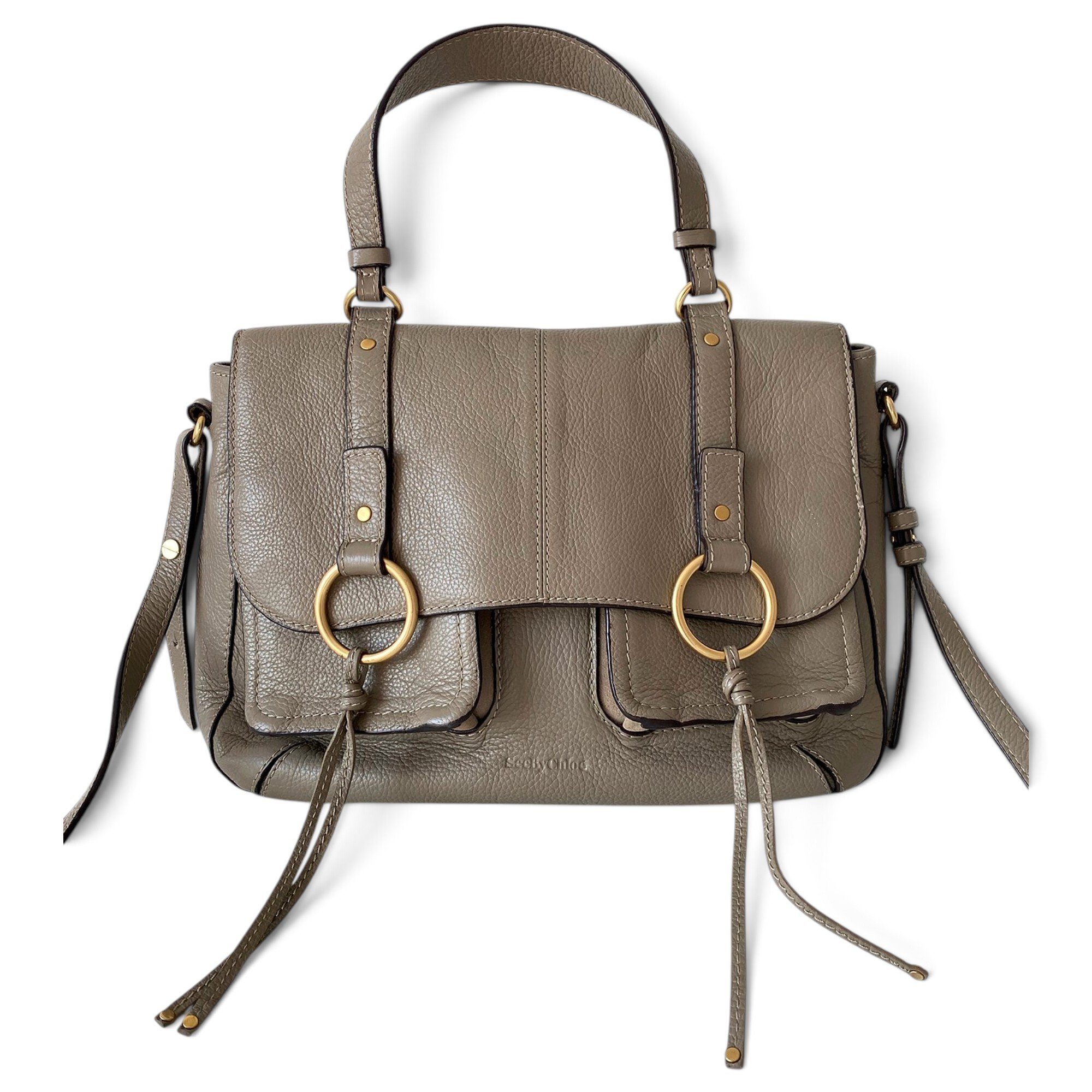 Leather handbag