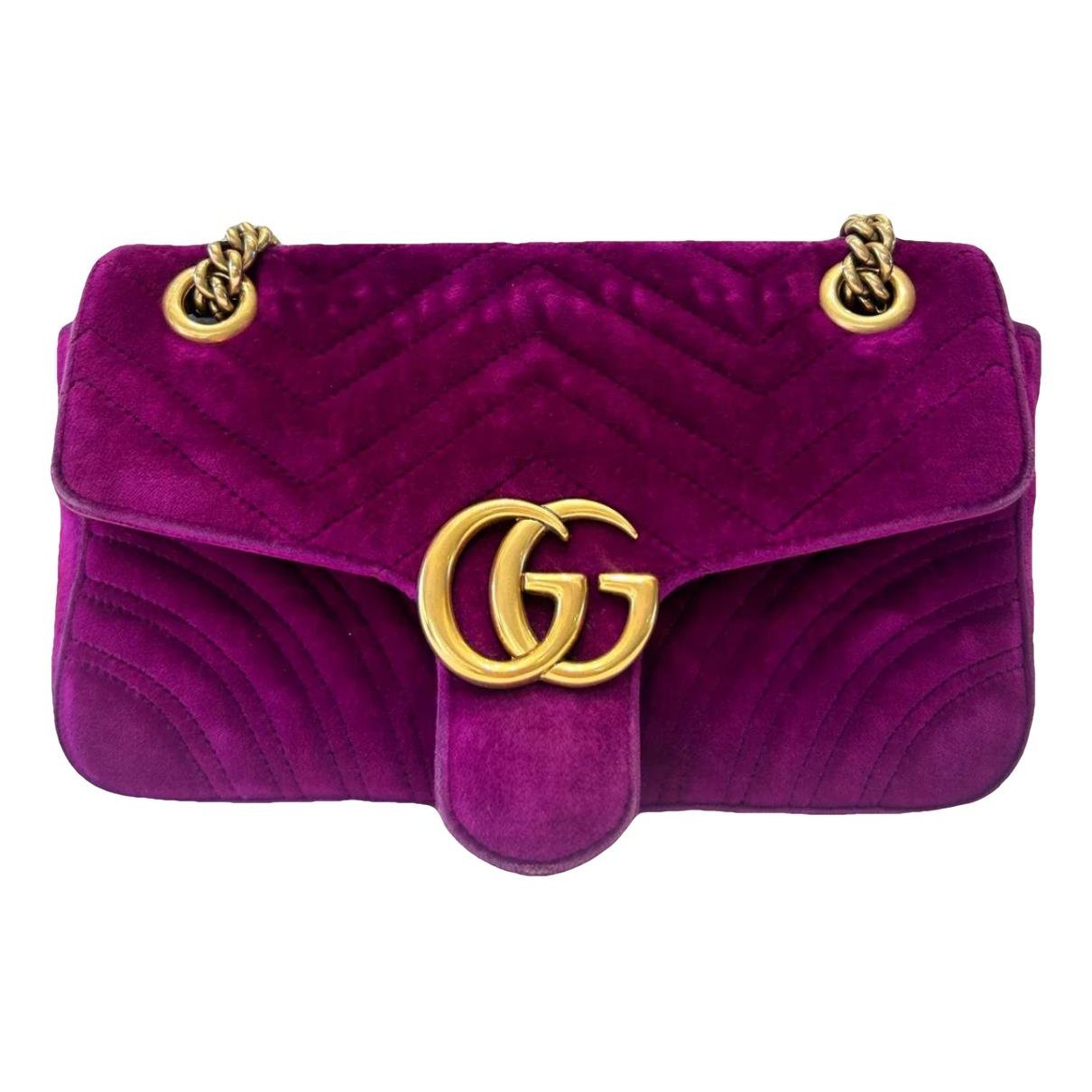GG Marmont Flap velvet crossbody bag