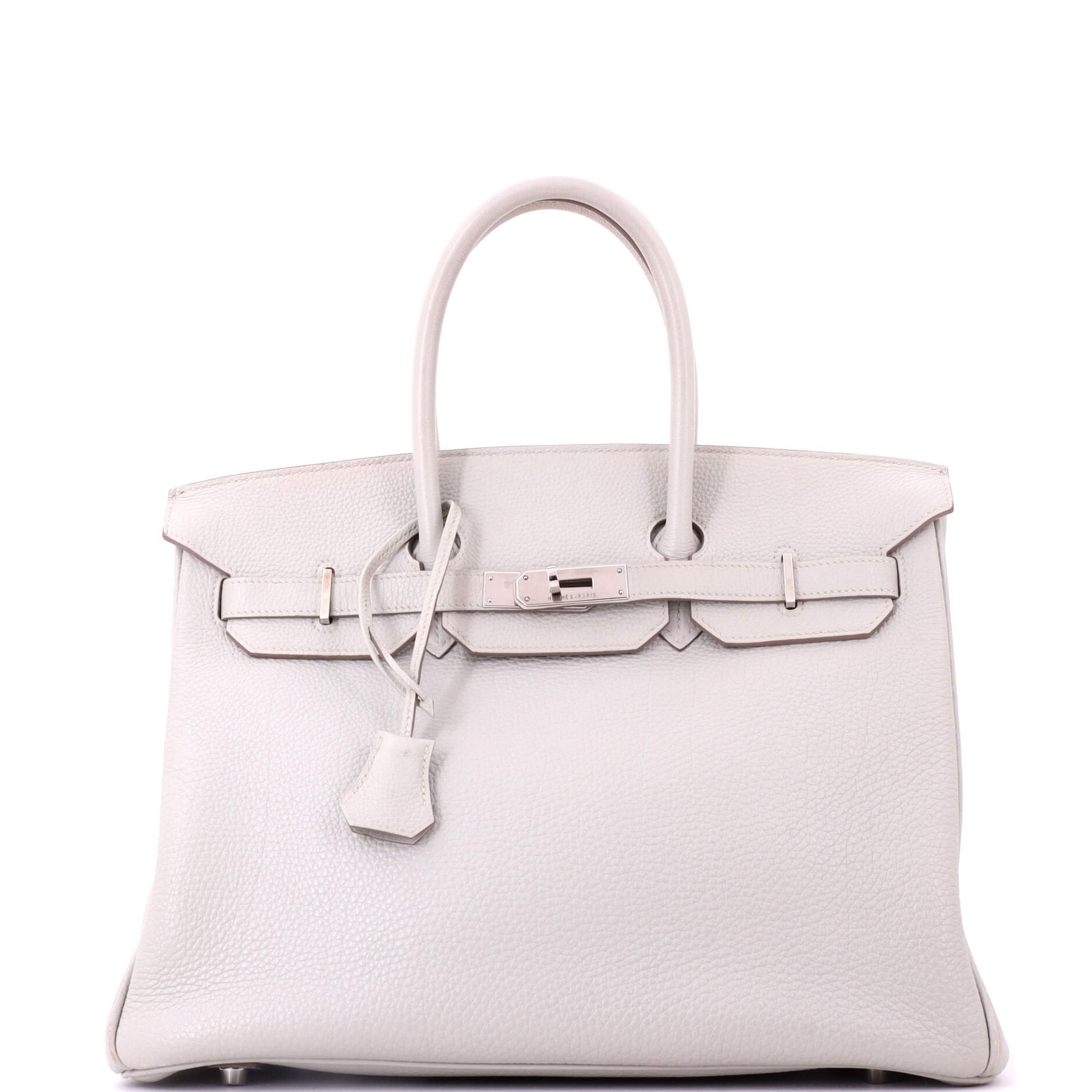 Hermes Birkin Handbag Grey Togo with Palladium Hardware 35