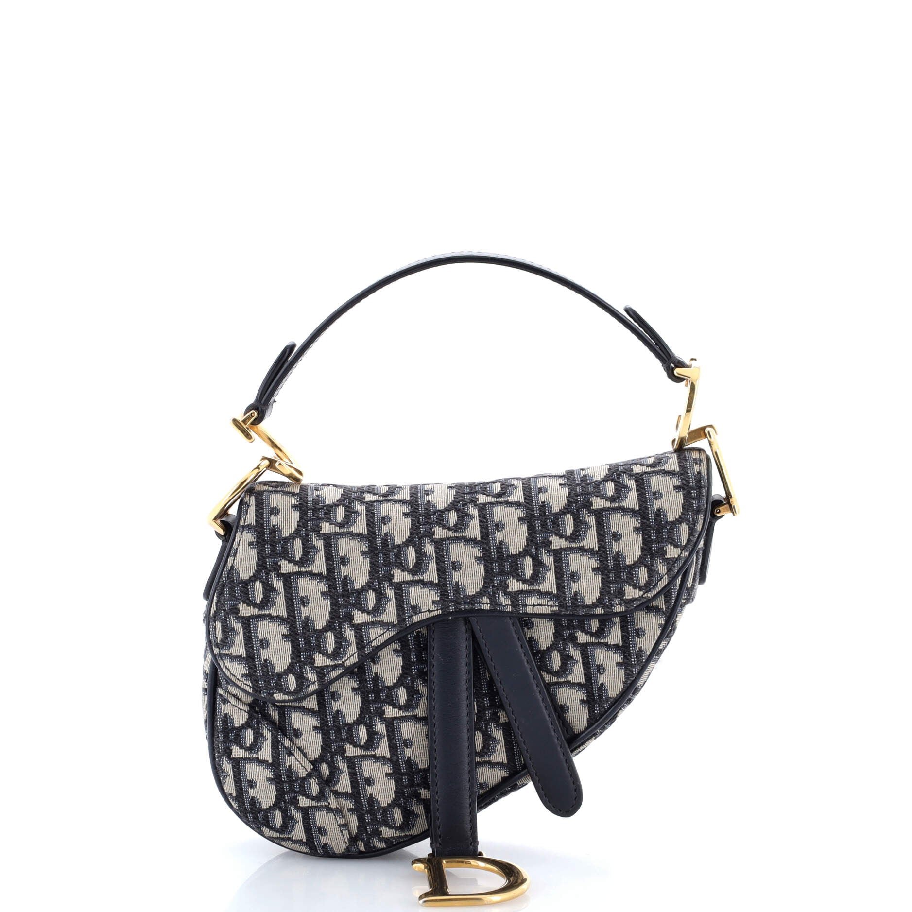 Dior Saddle Handbag Oblique Canvas Mini