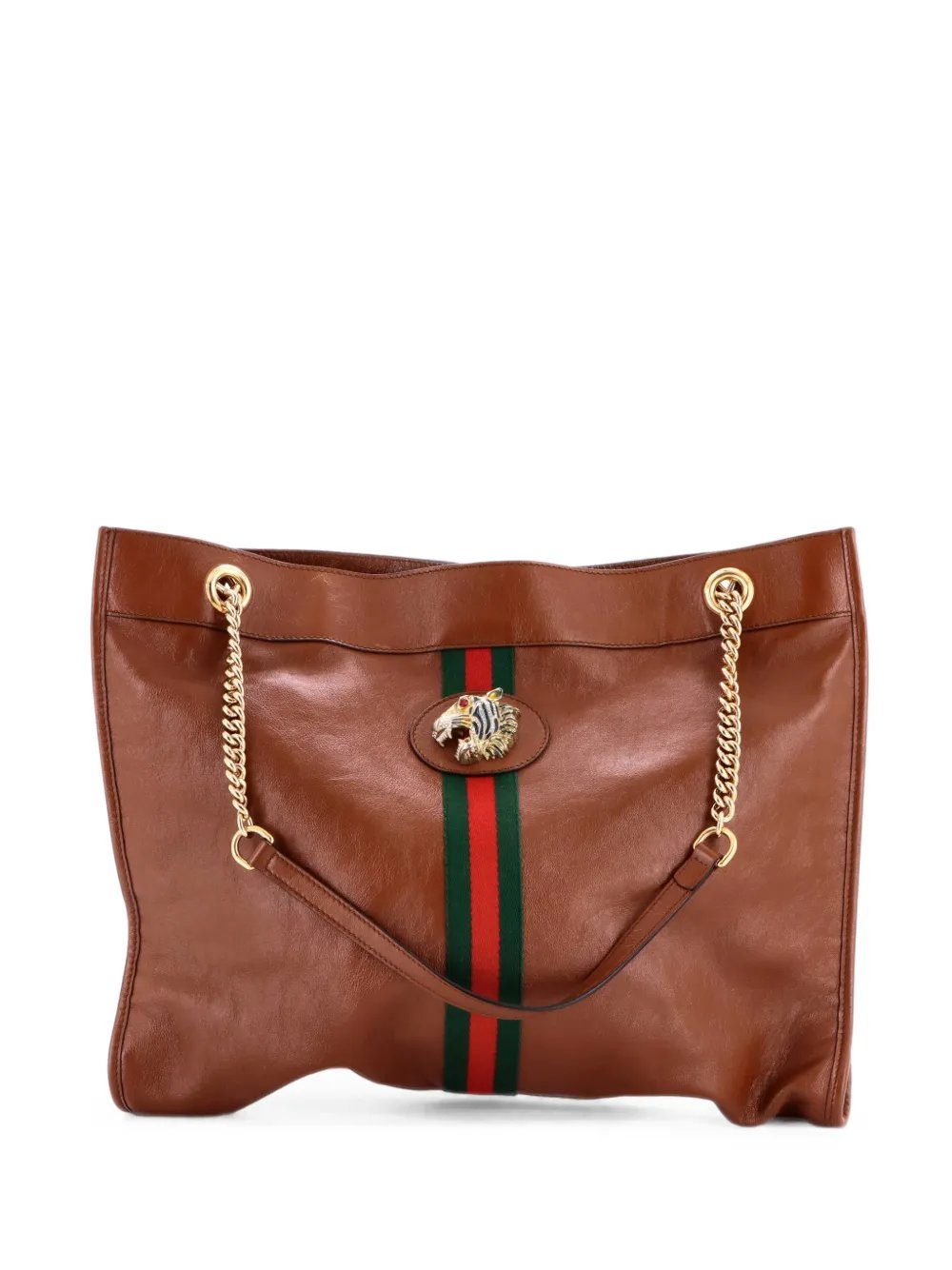 Rajah Chain Leather Large tote bag
