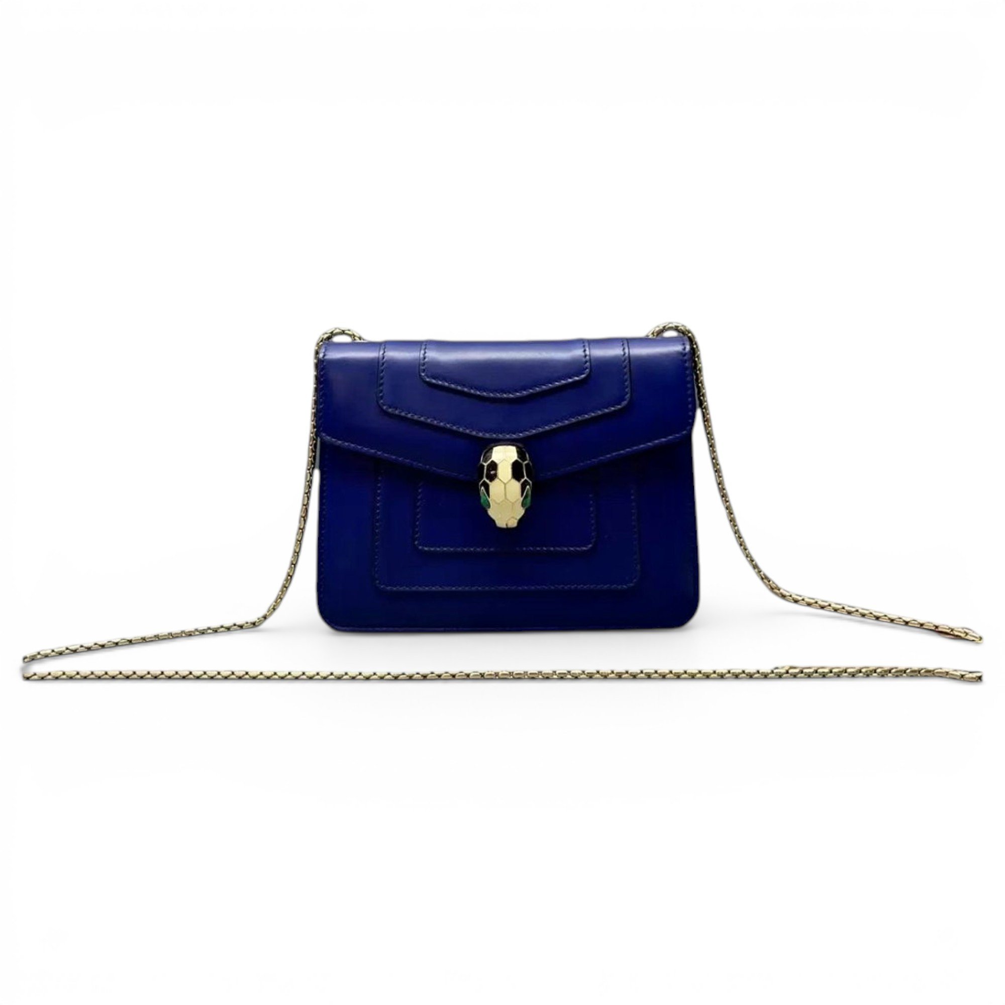 Serpenti leather handbag