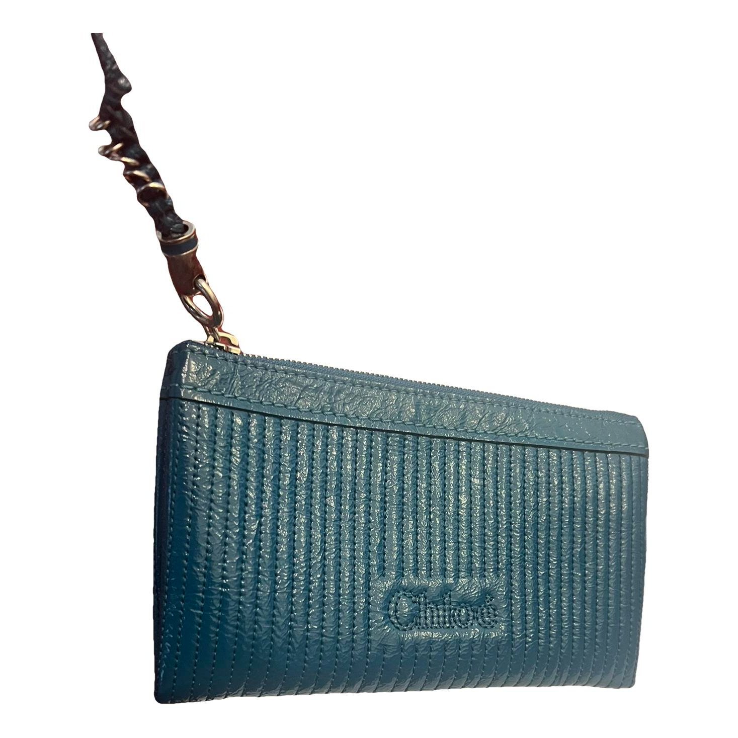 Leather clutch bag