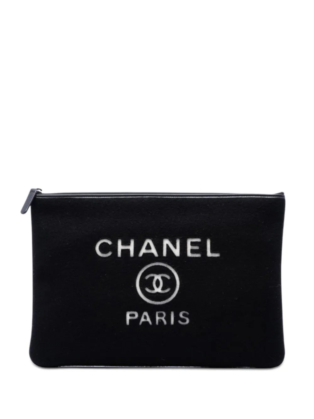 2019 Large Wool Felt Deauville O Case clutch bag