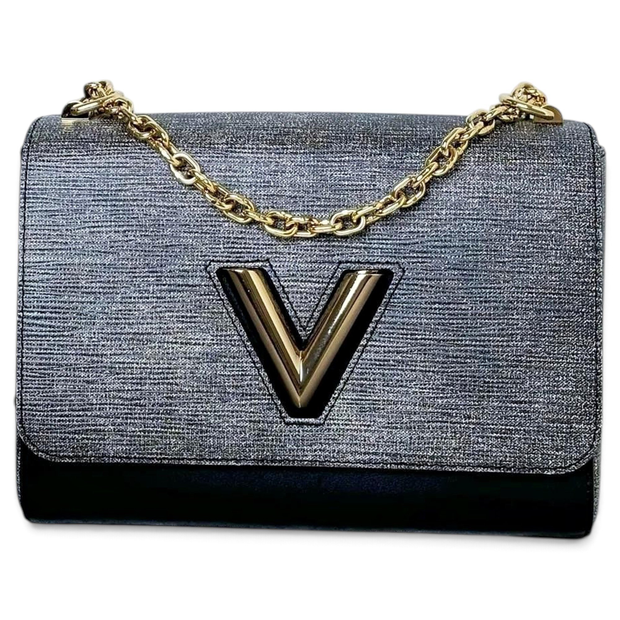 Twist leather handbag