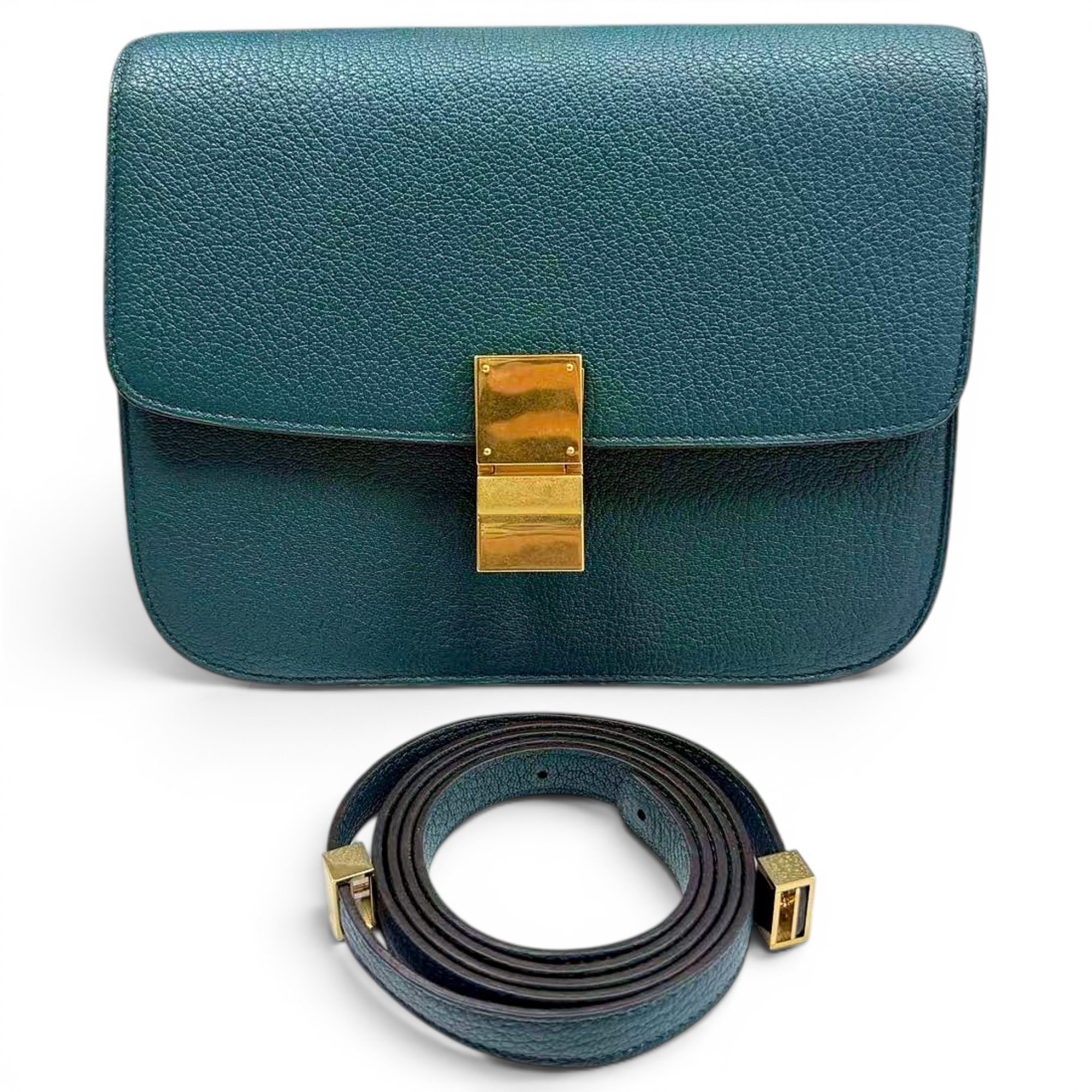 Classic leather crossbody bag