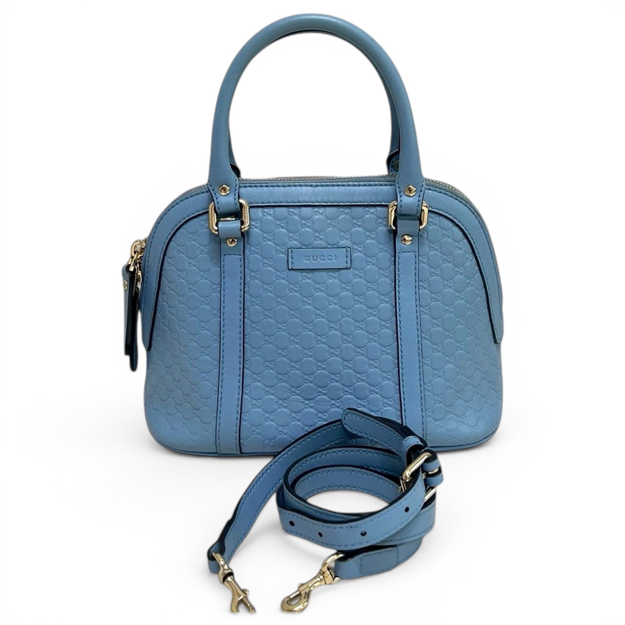 Dôme leather handbag
