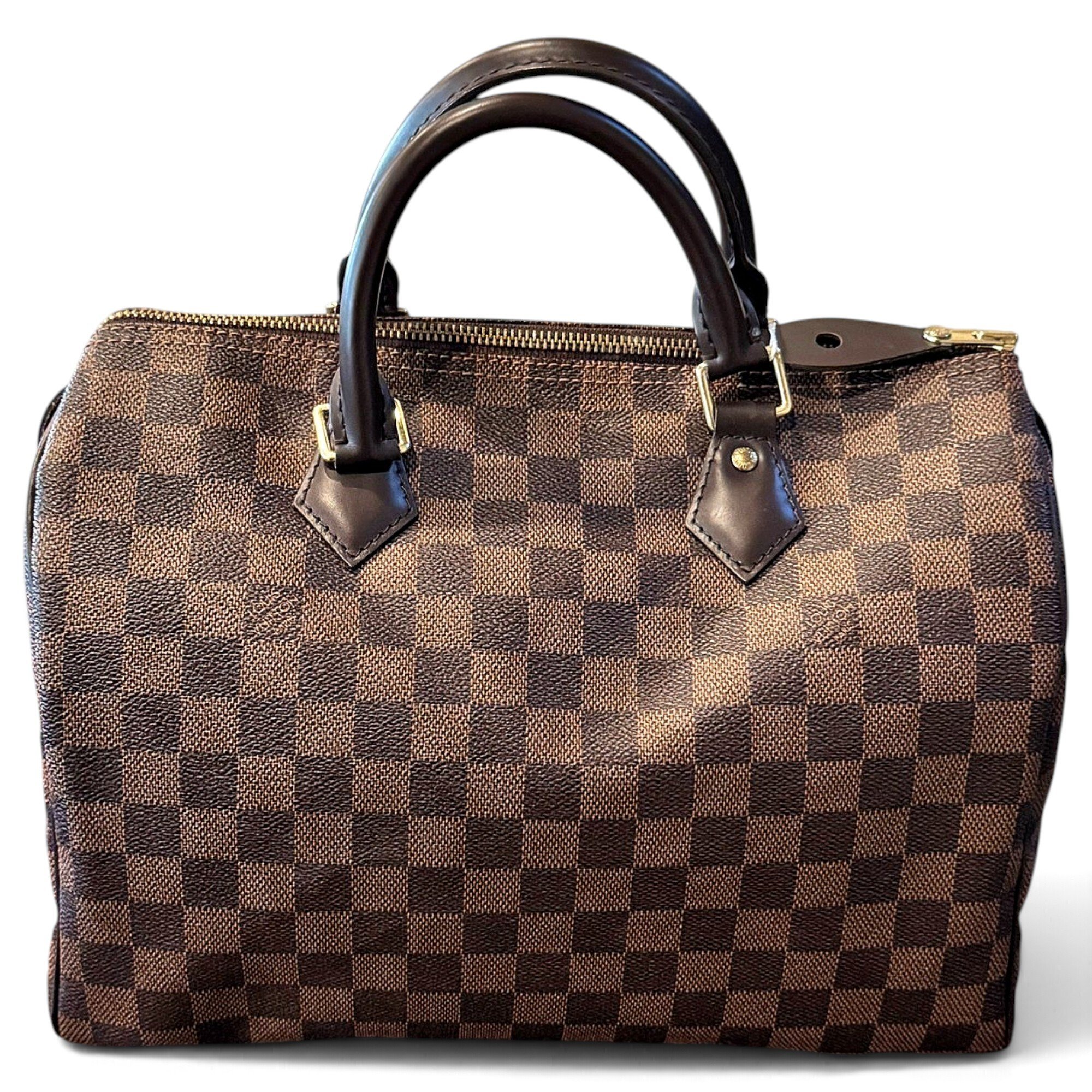 Speedy leather handbag