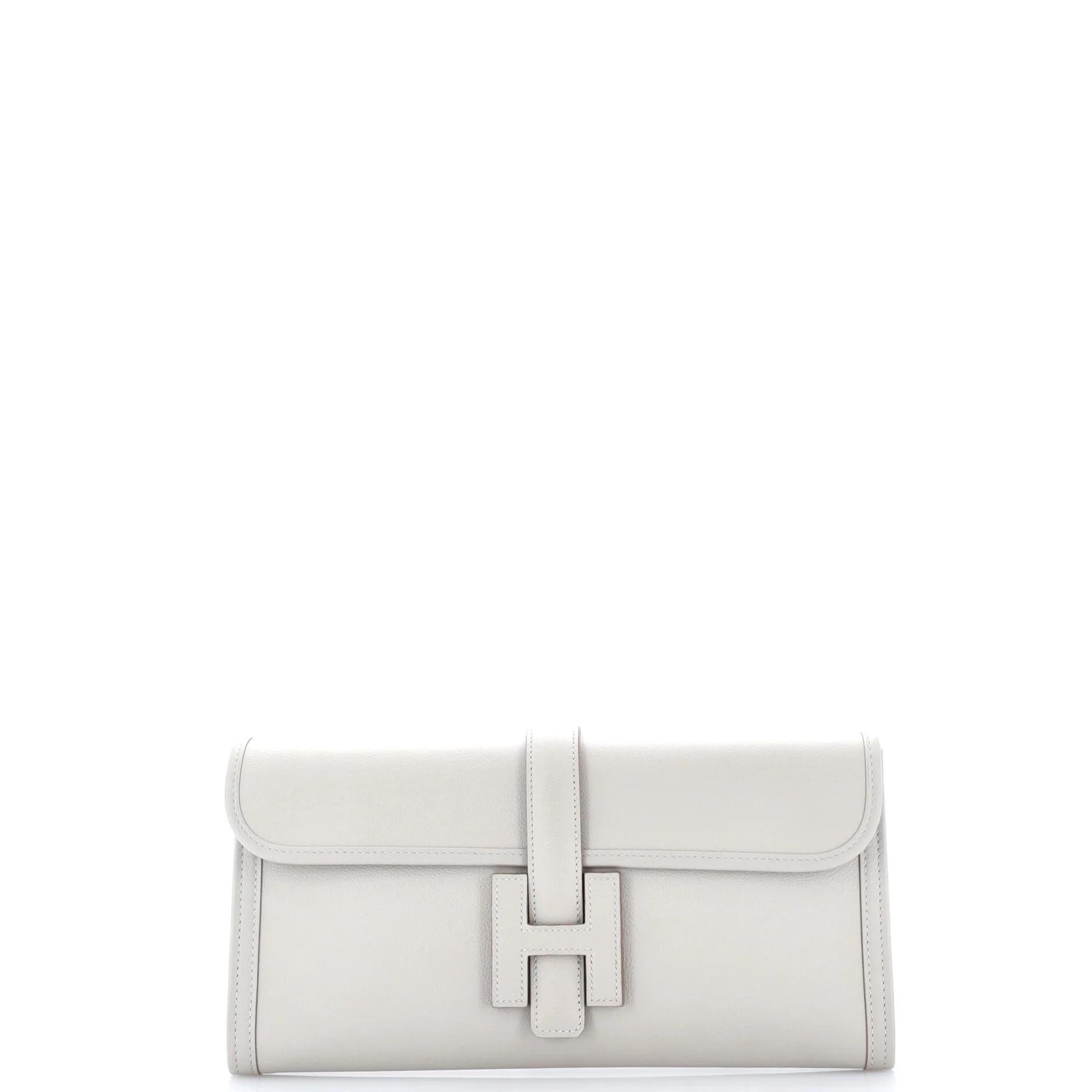 Leather clutch bag