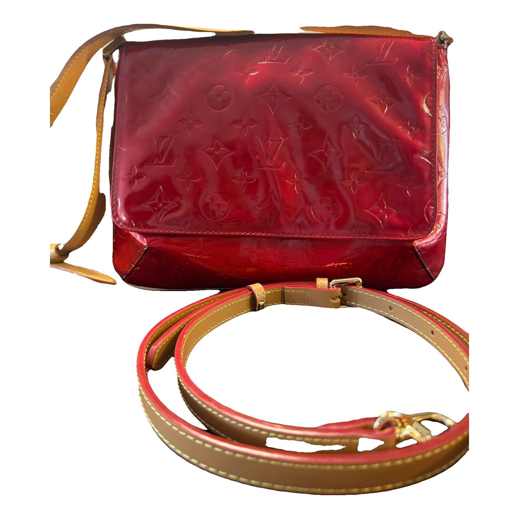 Thompson patent leather crossbody bag