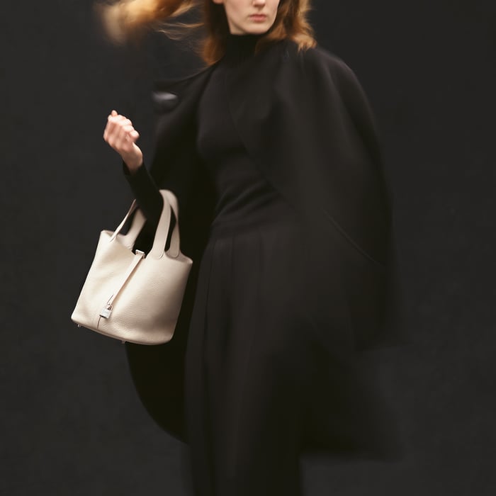 Noir Picotin Lock 22 Bag