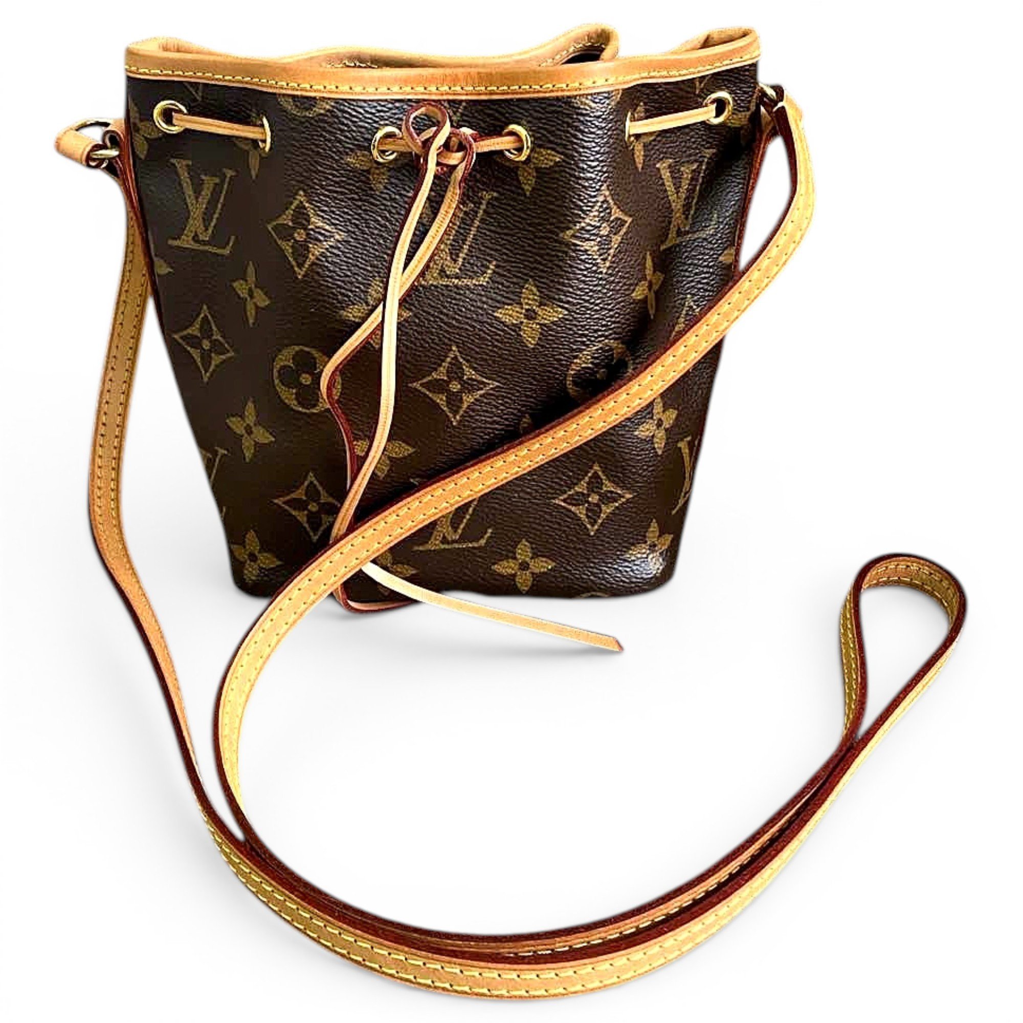 Nano Noé leather handbag