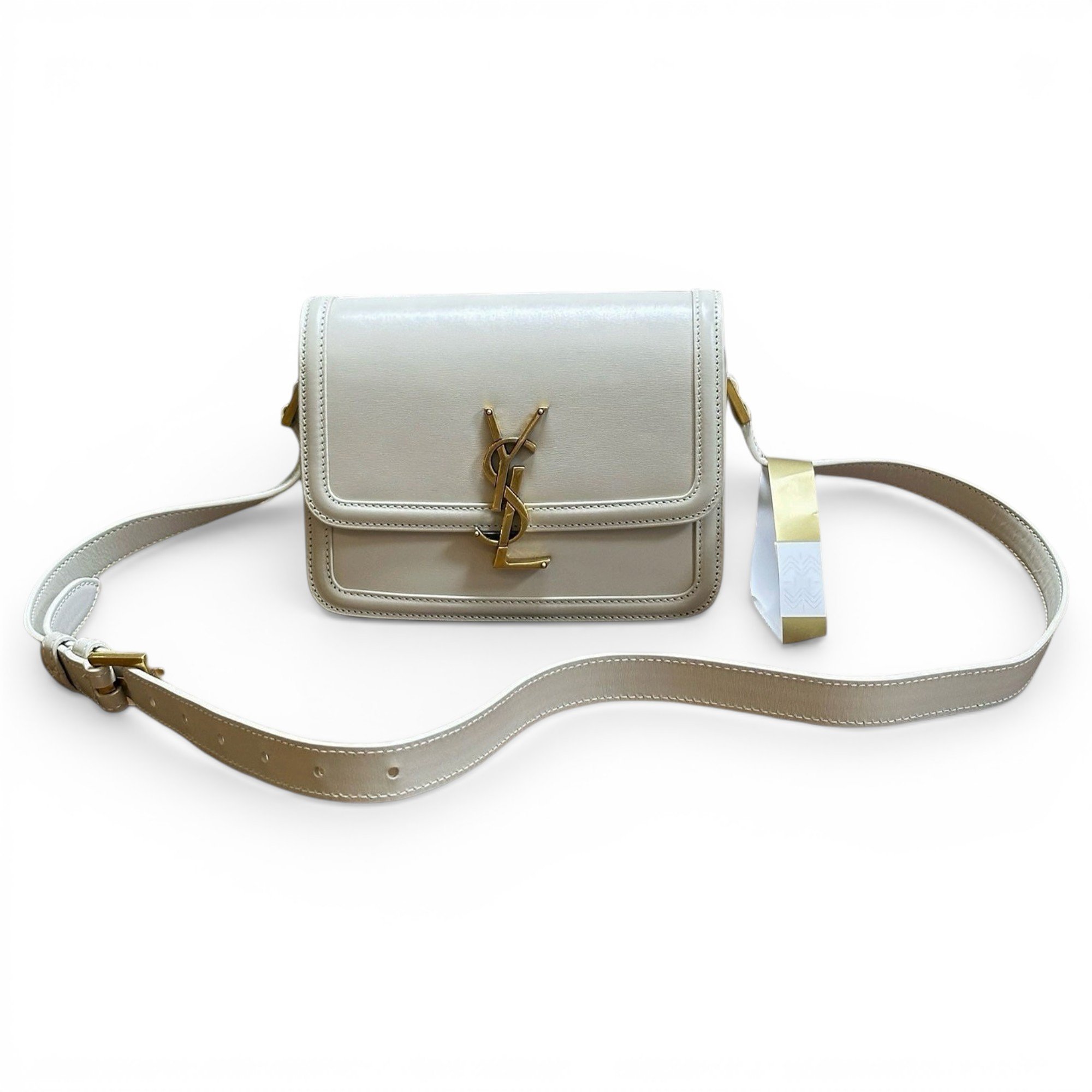 Solférino leather handbag