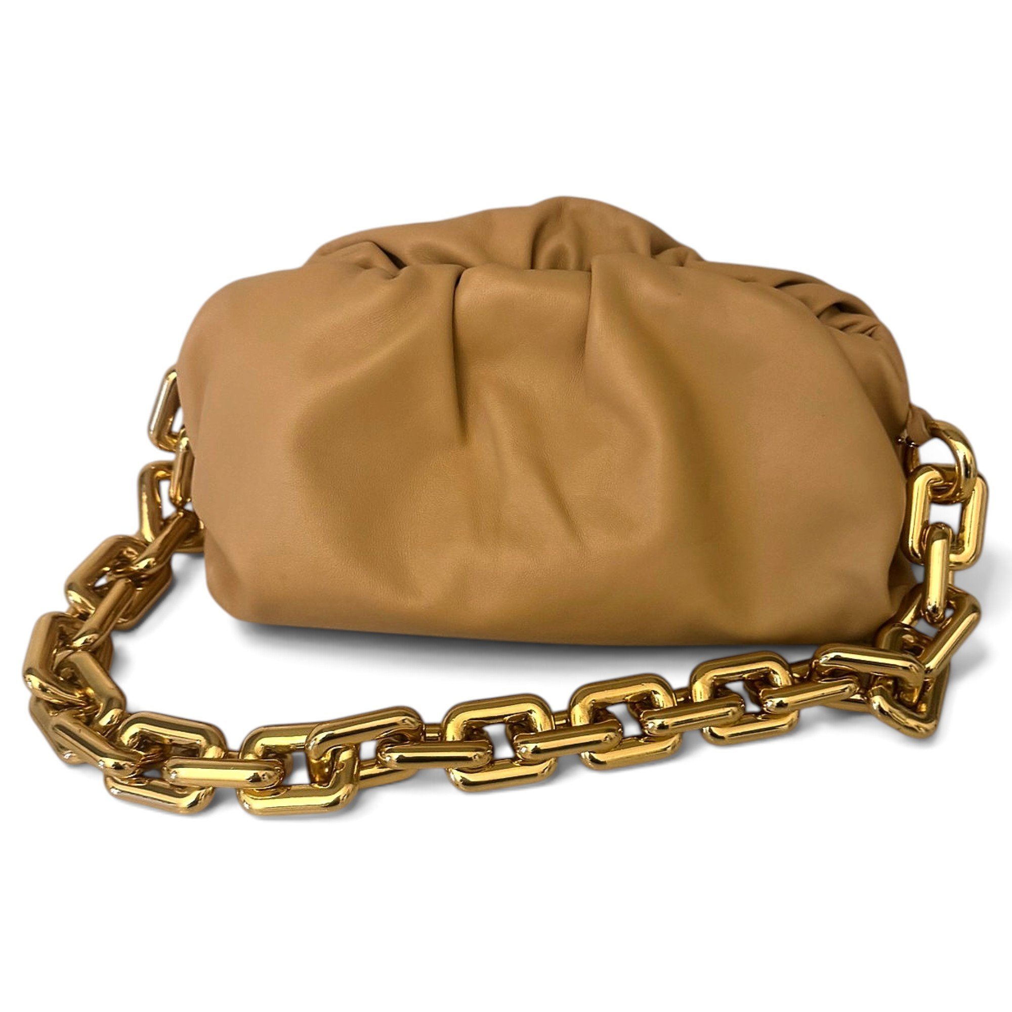 Chain Pouch leather handbag