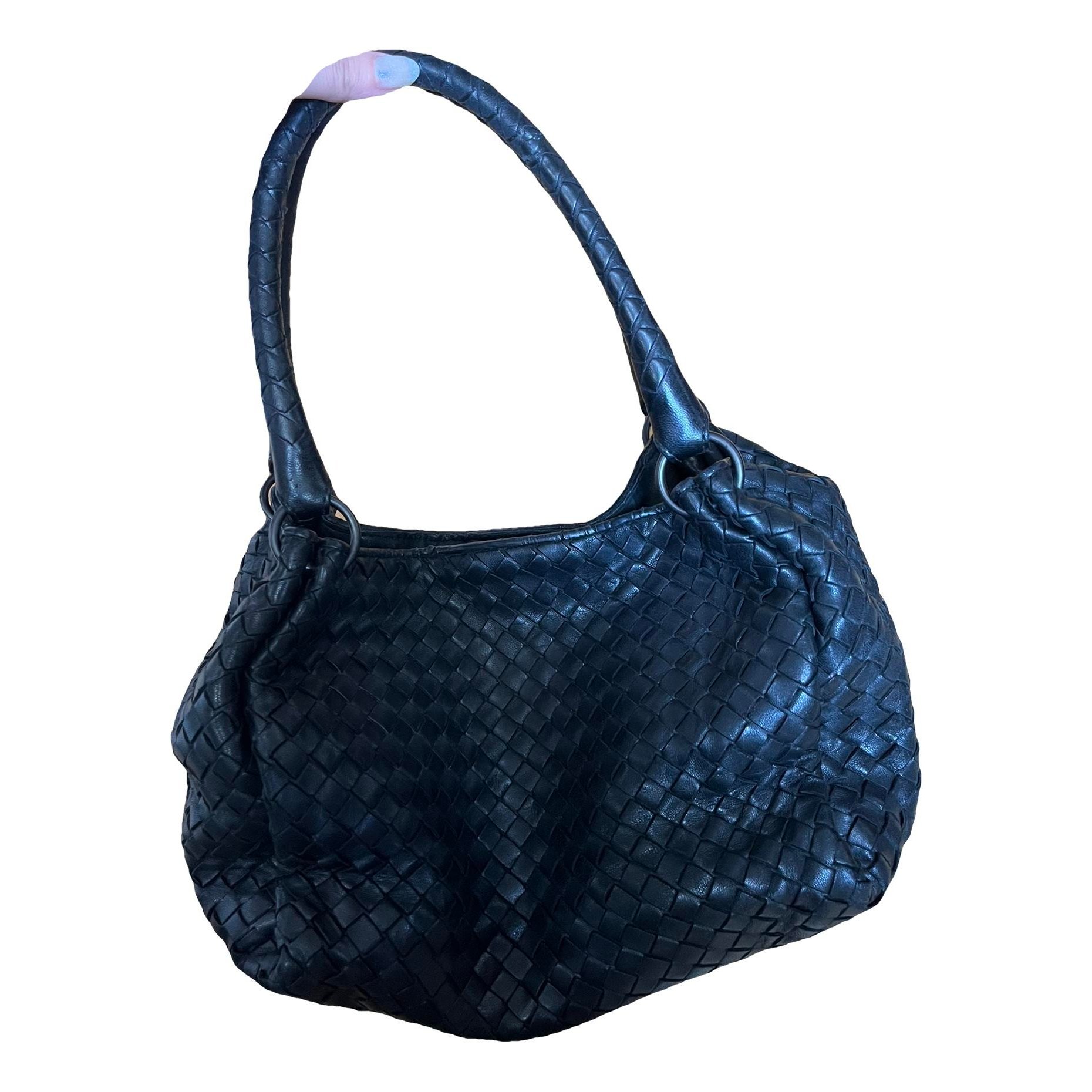 Parachute leather handbag
