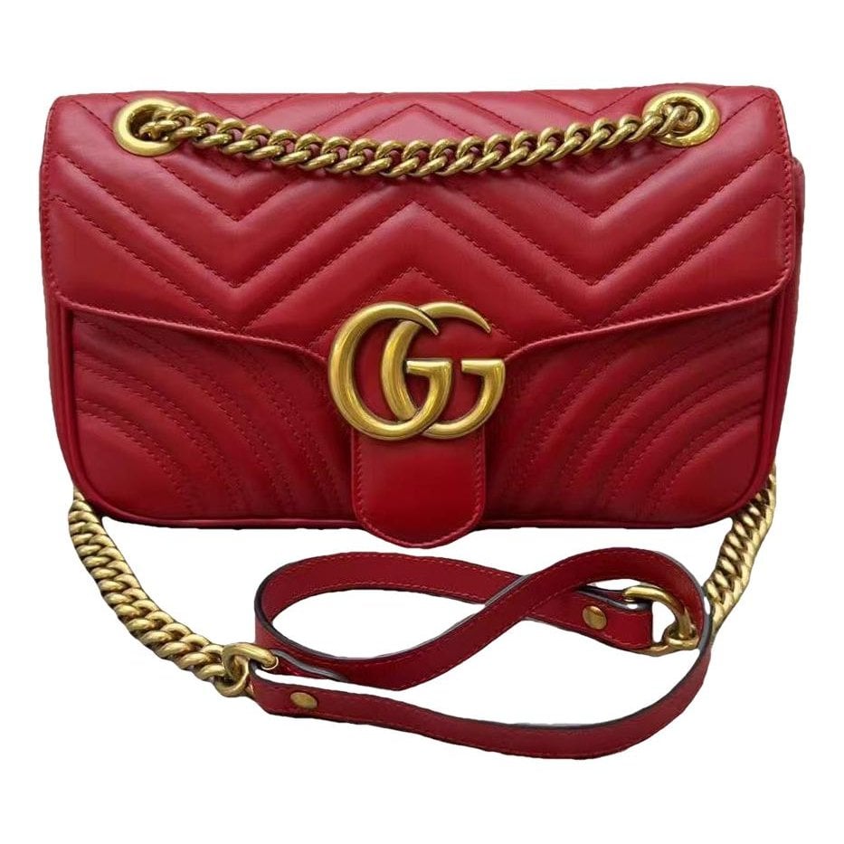 GG Marmont Flap leather handbag