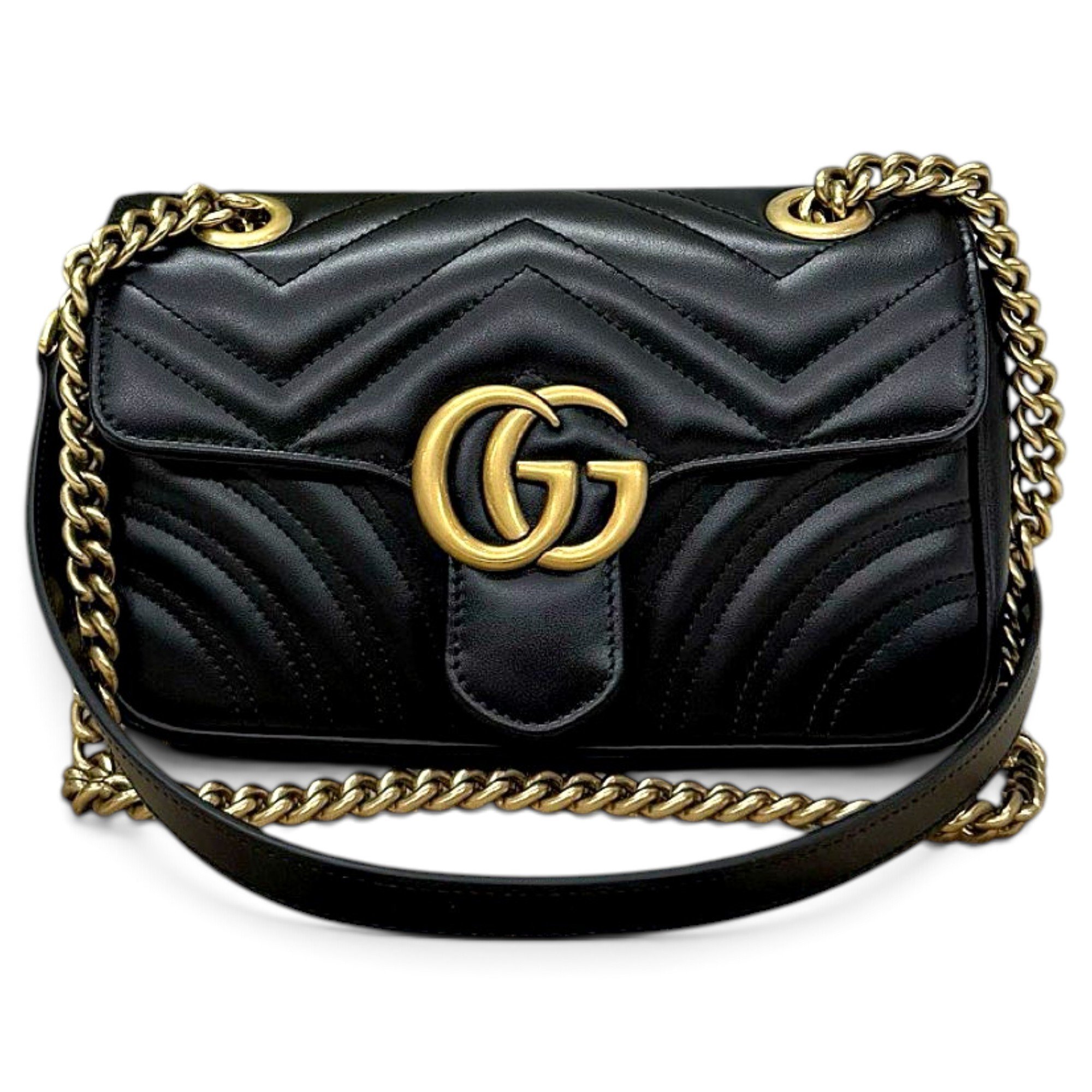 GG Marmont Flap leather handbag