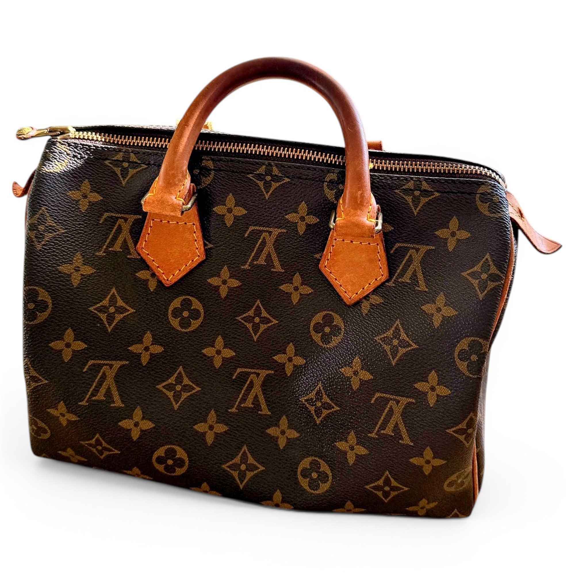Speedy leather handbag