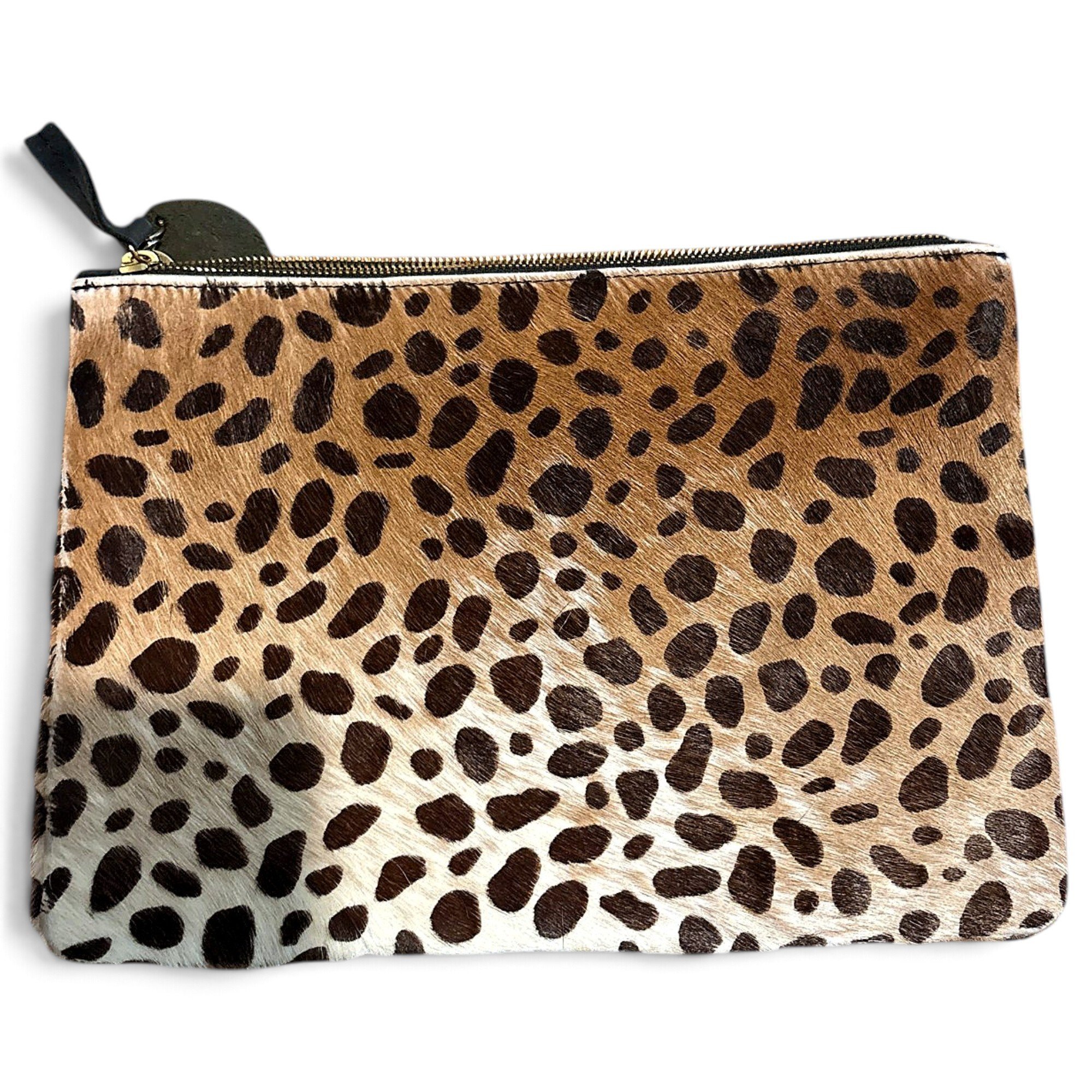 Pony-style calfskin clutch bag
