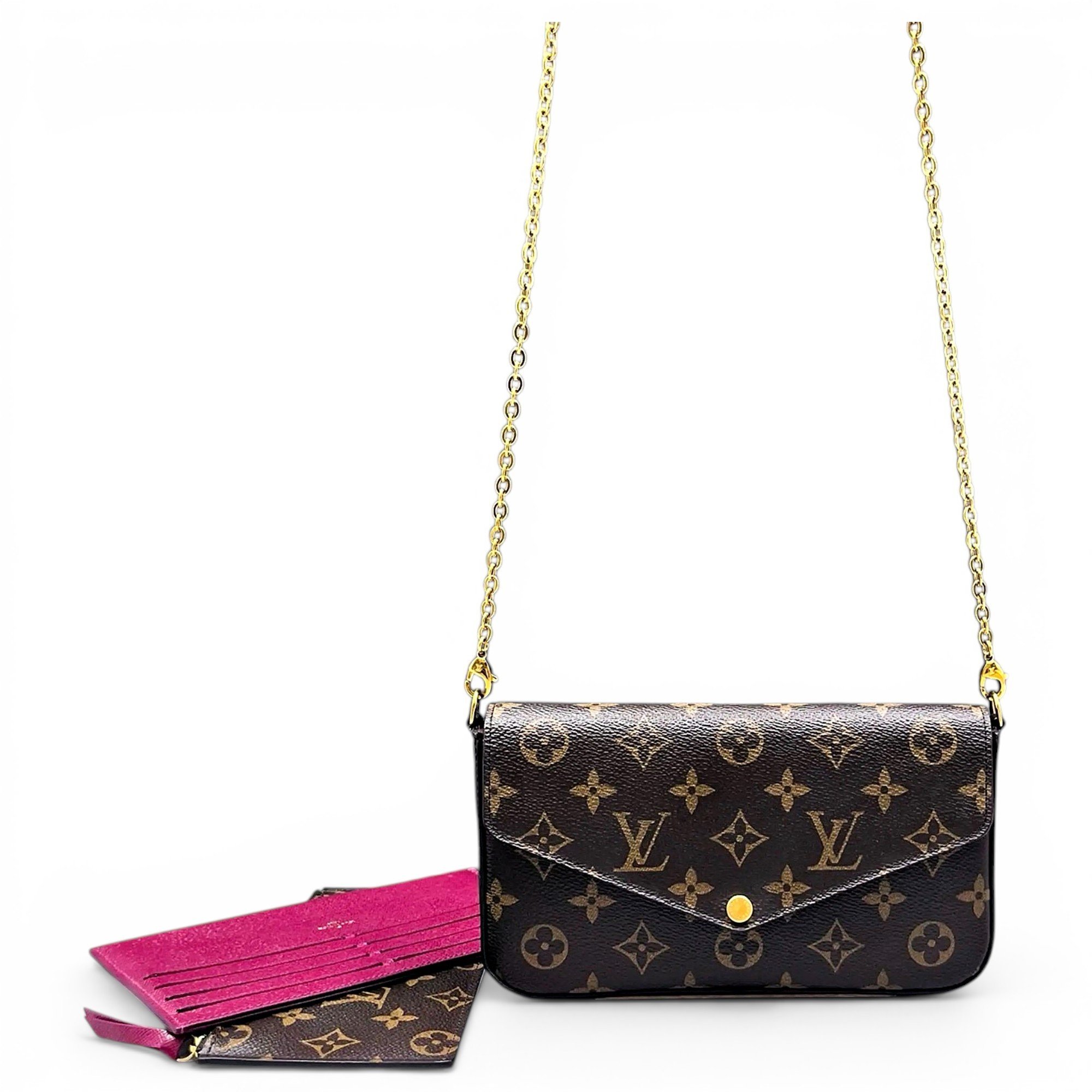 Pochette Accessoire vinyl crossbody bag