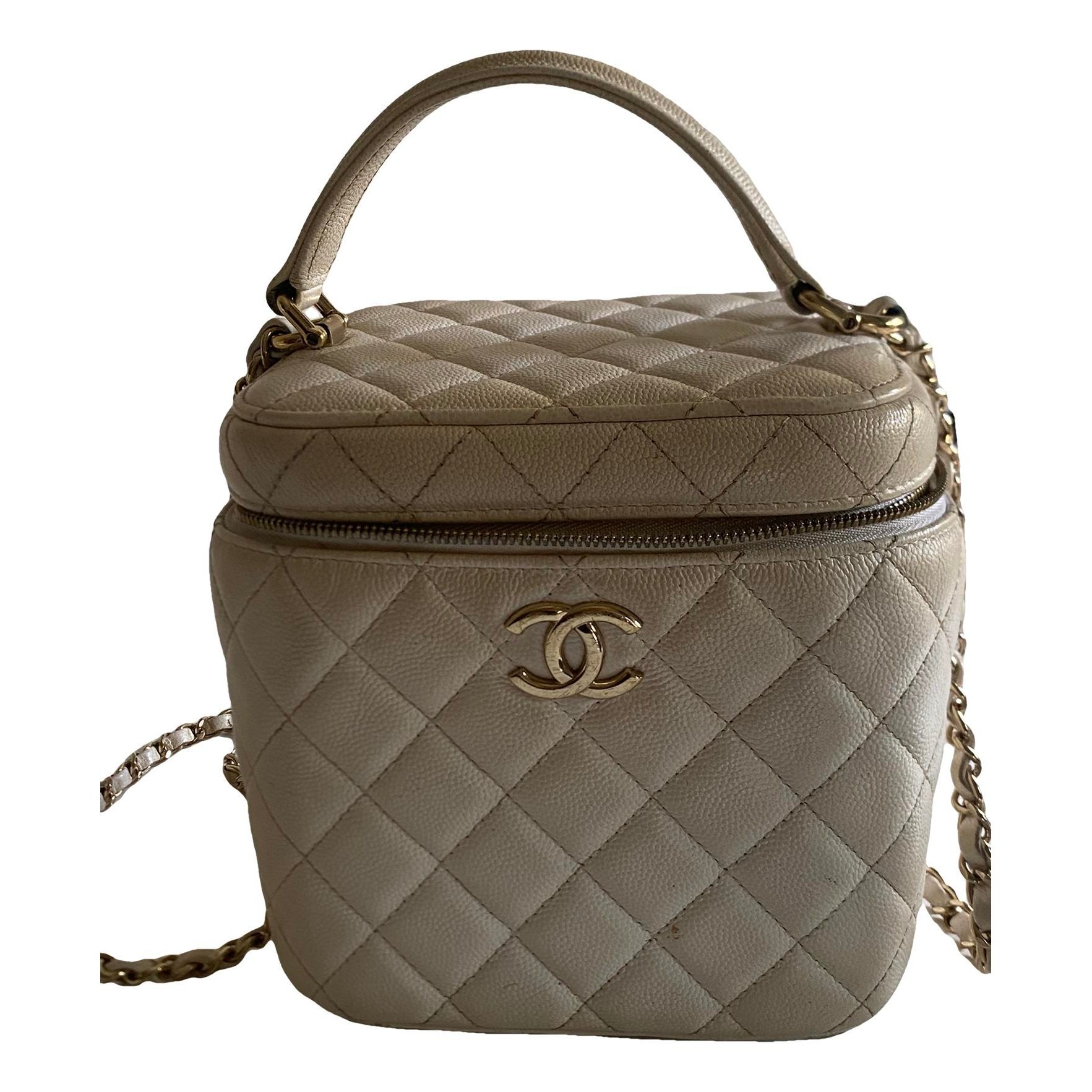 Trendy CC Vanity leather handbag