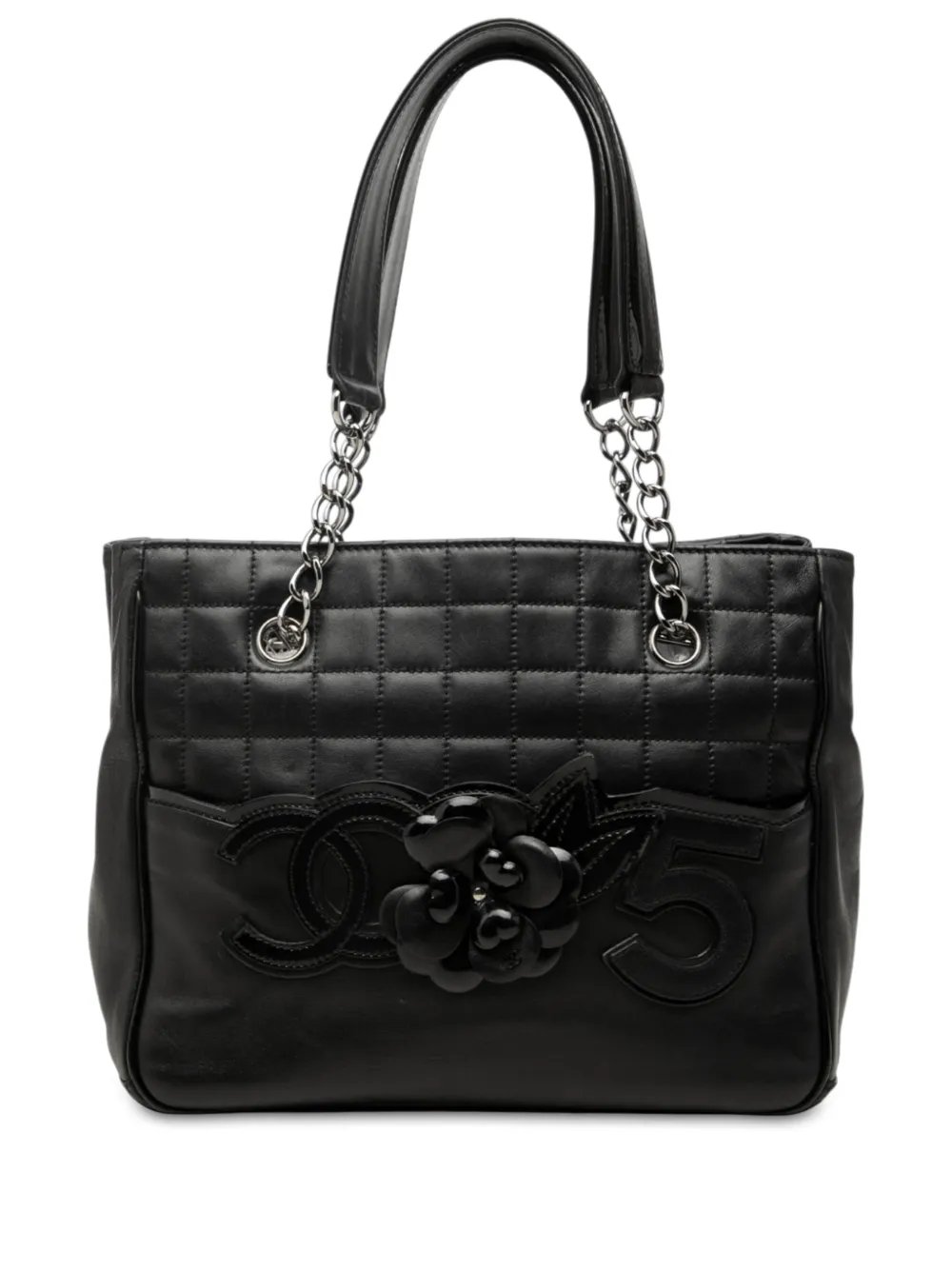 2005-2006 CC Choco Bar Lambskin Camellia No 5 tote bag