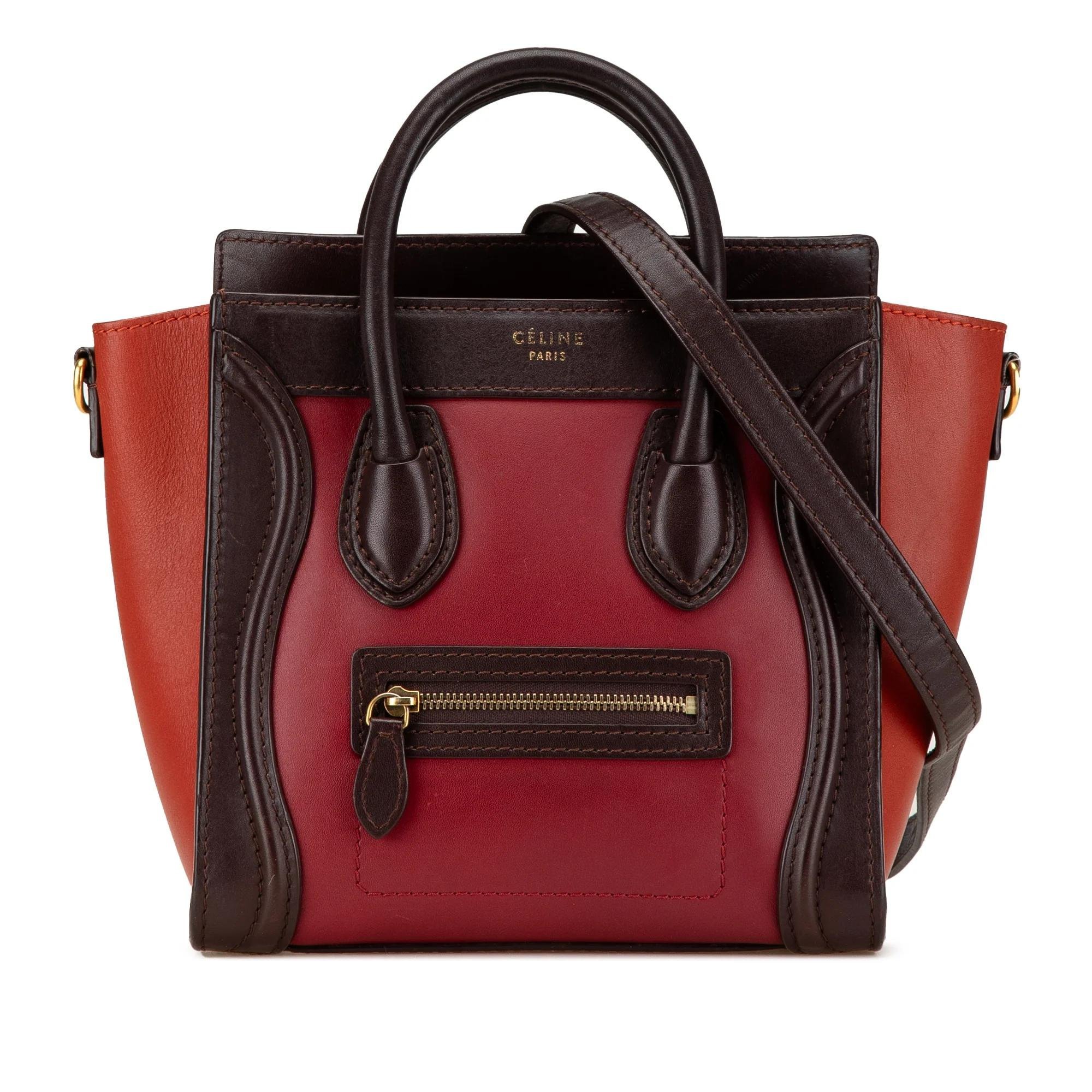Luggage pony-style calfskin handbag
