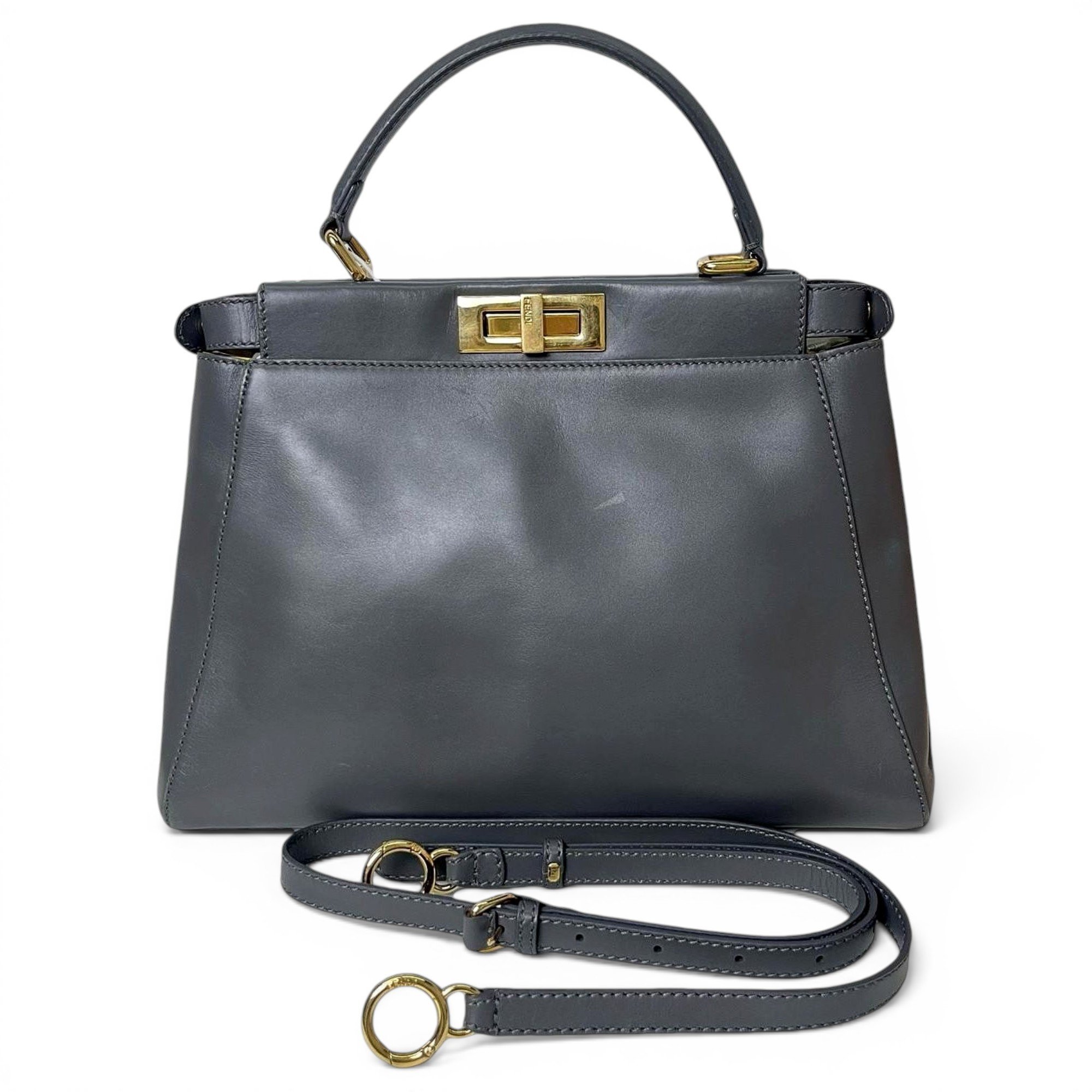 Peekaboo leather handbag