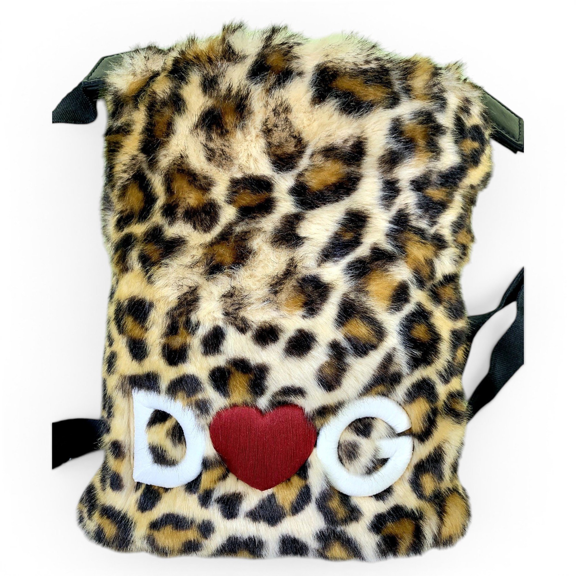 Faux fur crossbody bag