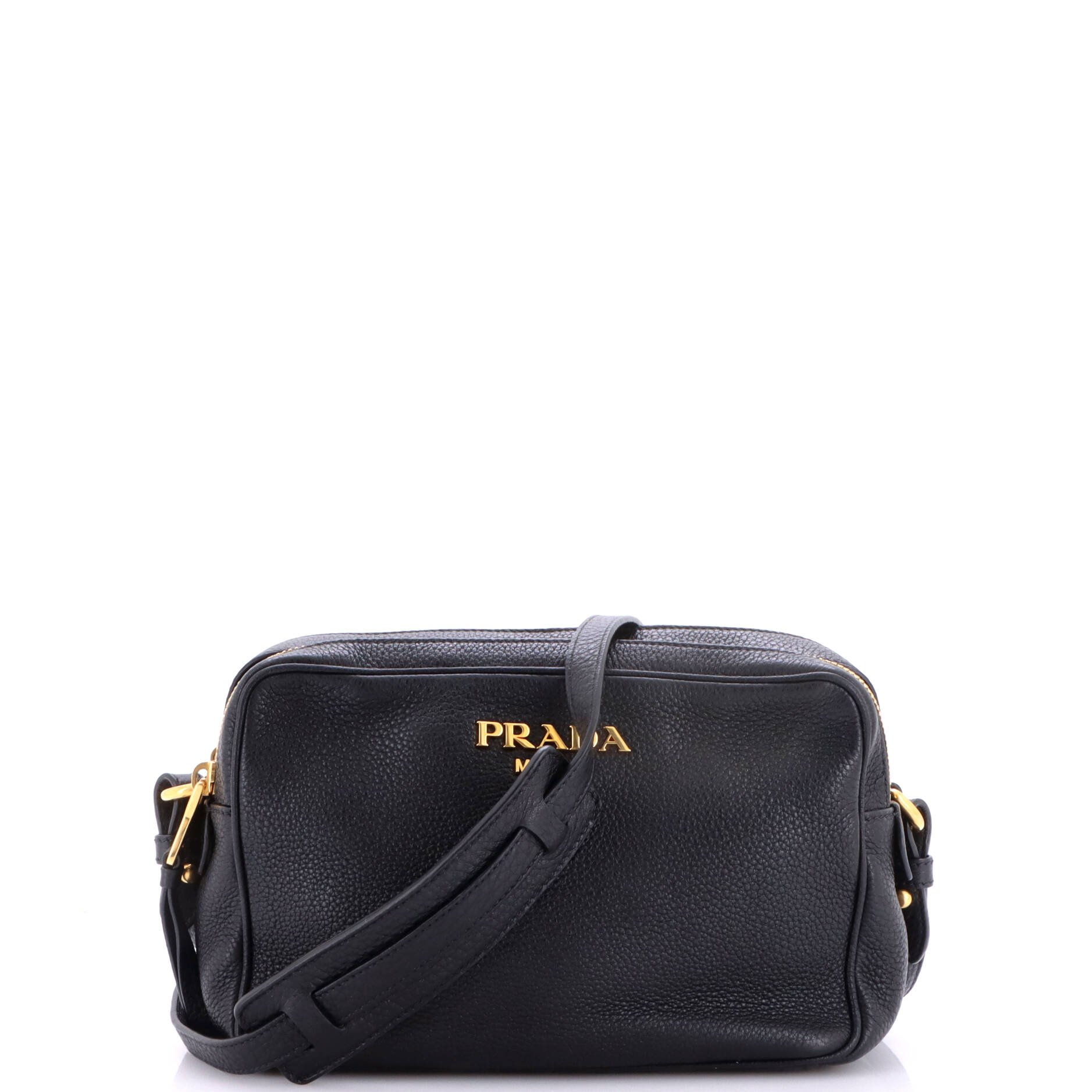 Double Zip Camera Bag Vitello Daino